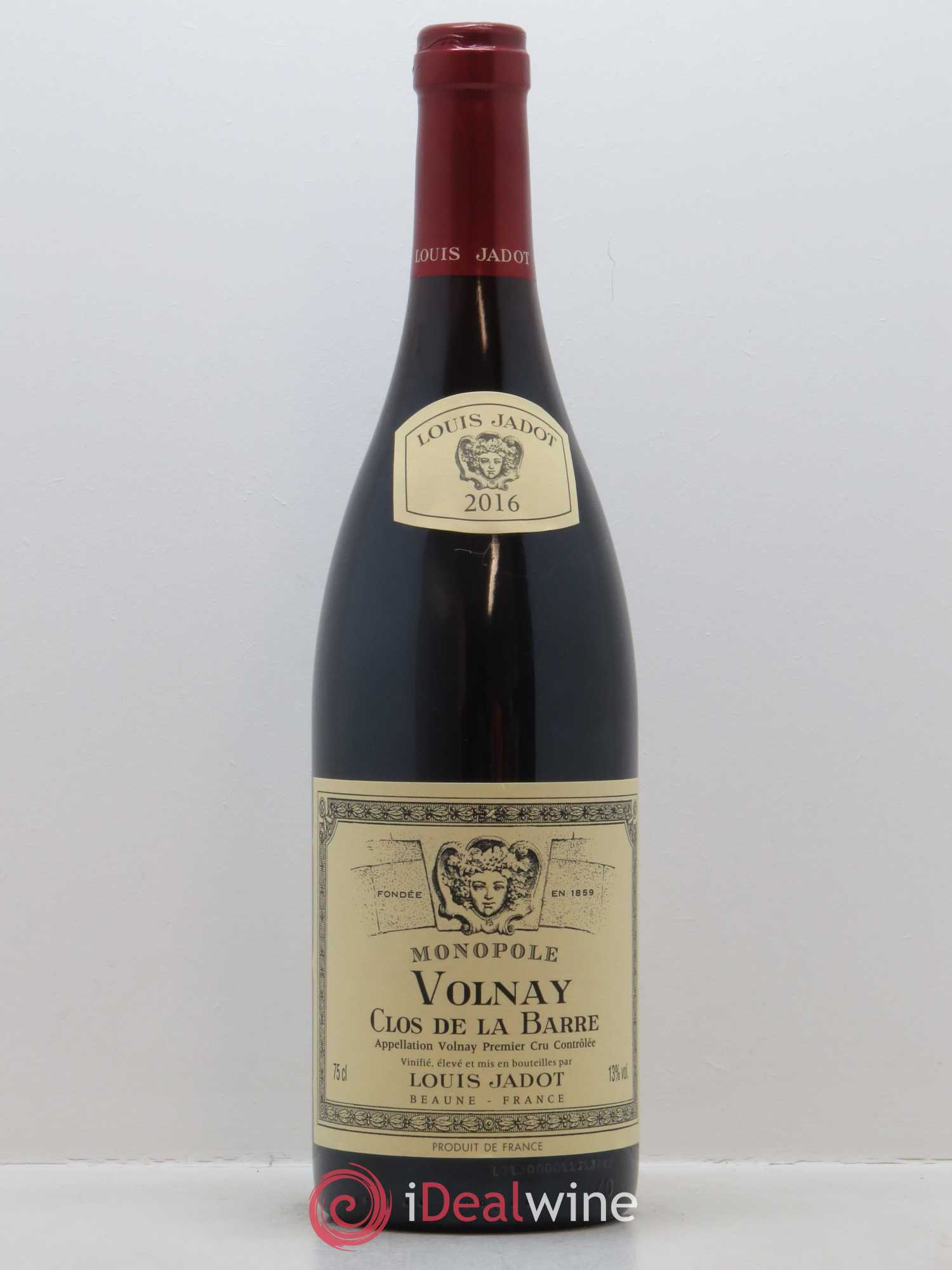 Volnay 1er Cru Clos de la Barre Monopole Maison Louis Jadot 2016 - Lot de 1 bouteille - 0