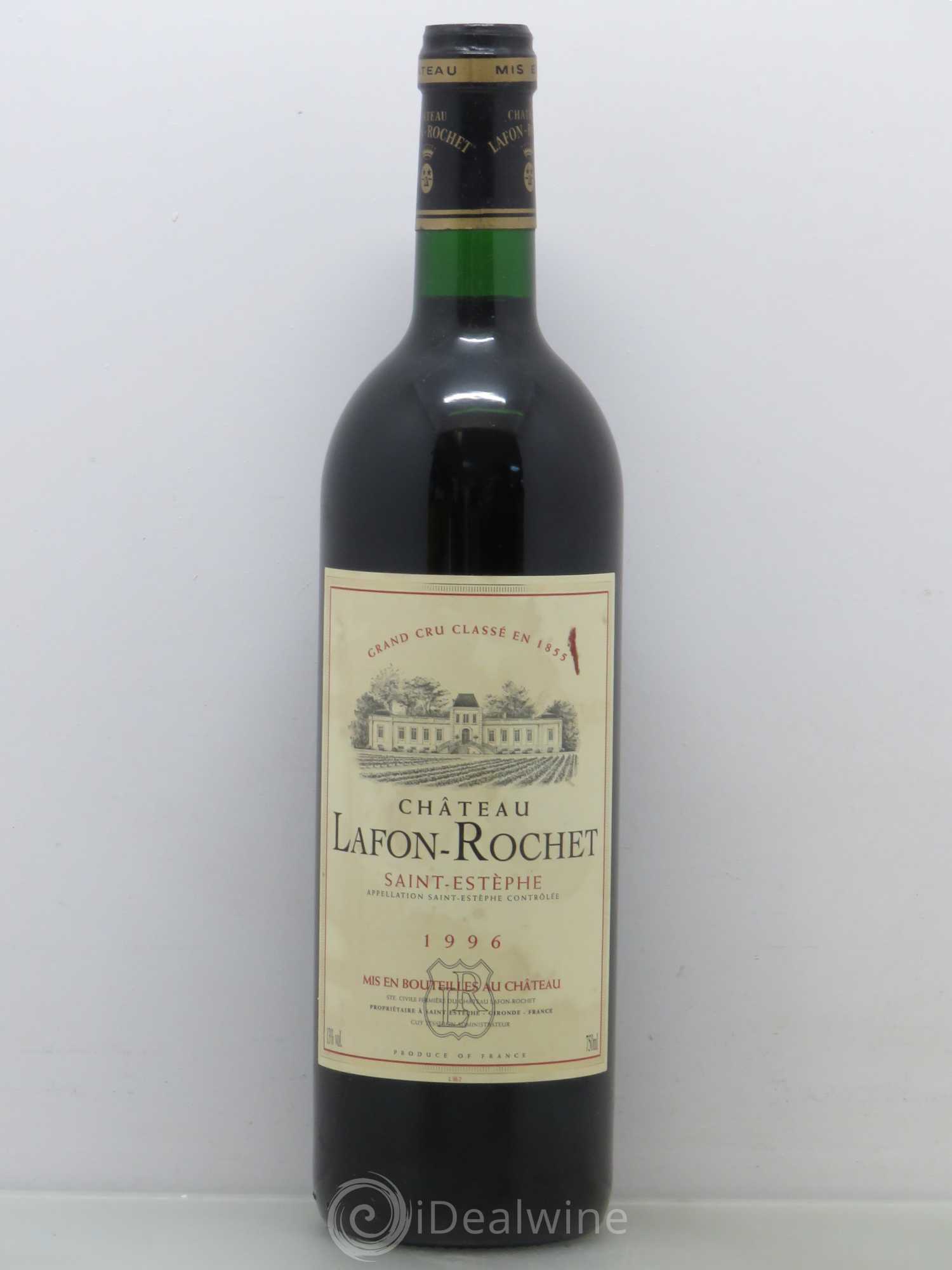 Château Lafon Rochet 4ème Grand Cru Classé 1996 - Lot de 1 bouteille - 0