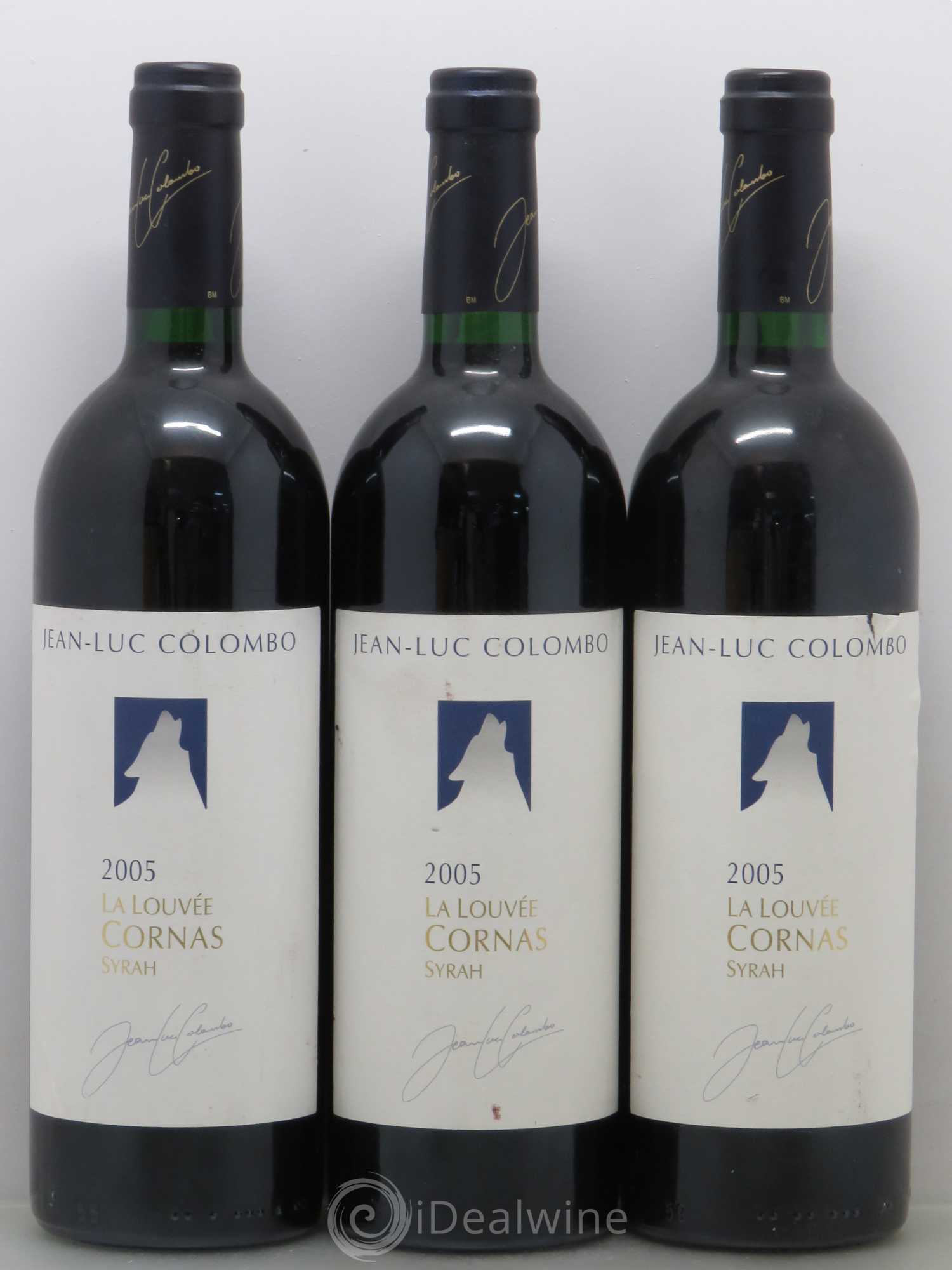 Cornas La Louvée Jean-Luc Colombo 2005 - Lot de 3 bouteilles - 0