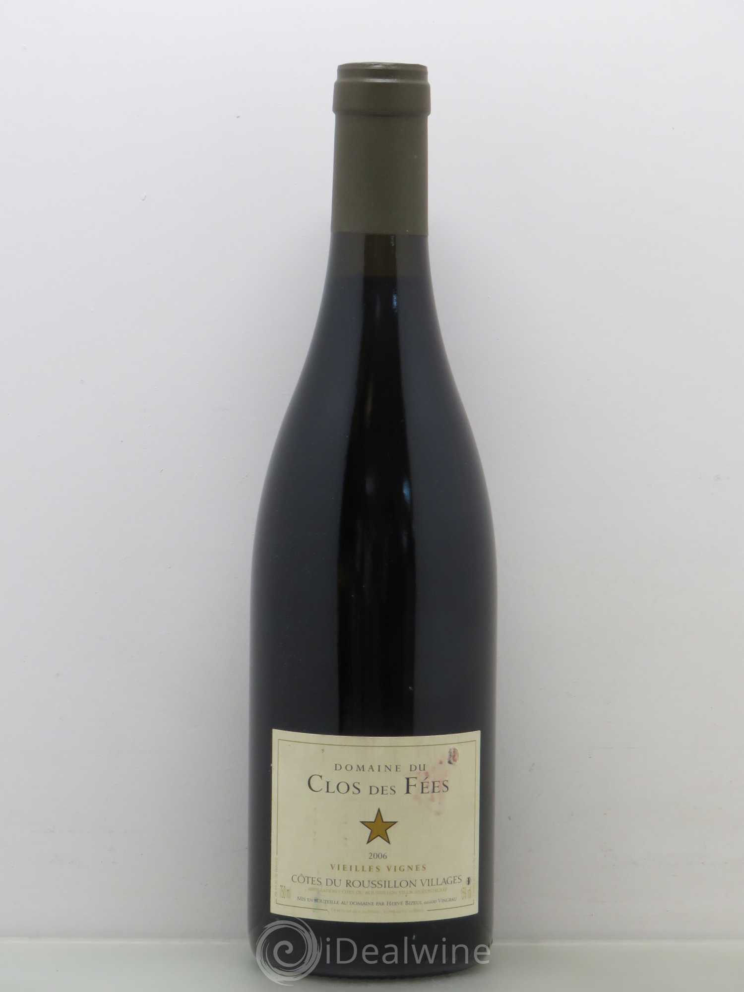 Côtes du Roussillon Villages Clos des Fées Vieilles vignes Hervé Bizeul 2006 - Lot de 1 bouteille - 0