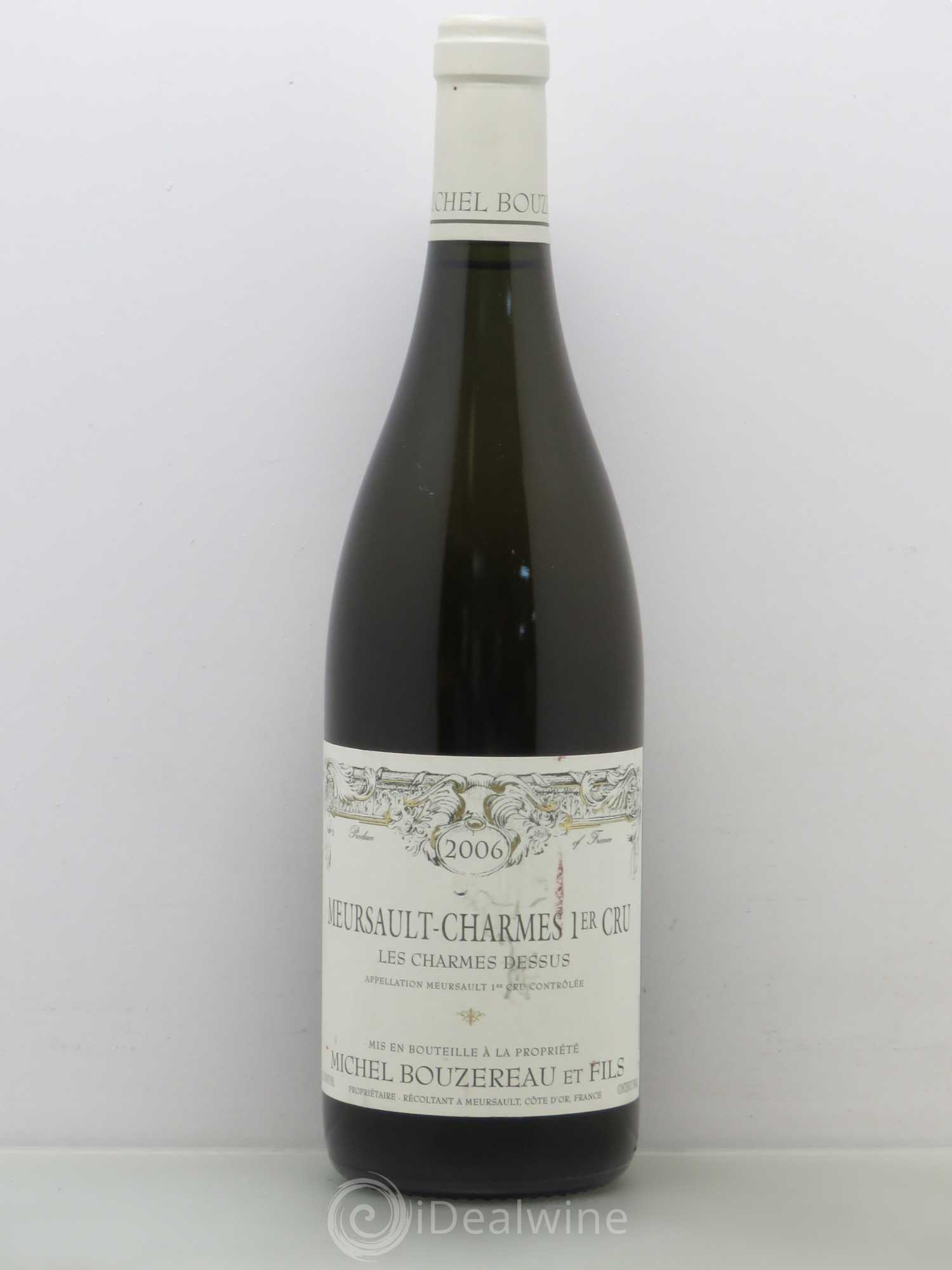Meursault 1er Cru Charmes Les Charmes Dessus Michel Bouzereau et Fils (Domaine) 2006 - Lot de 1 bouteille - 0