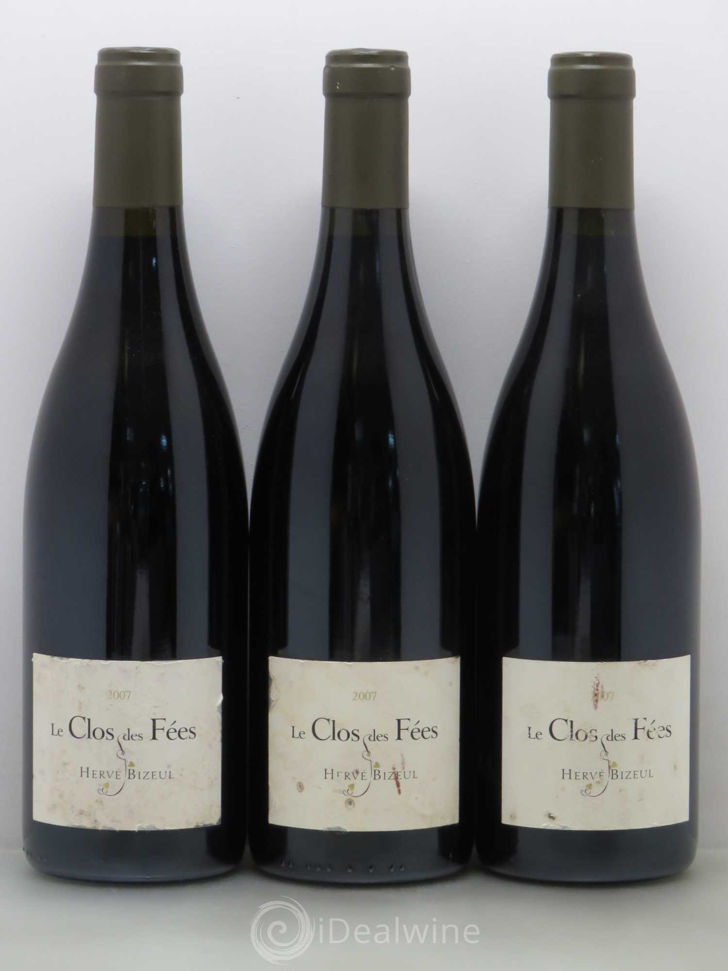 Côtes du Roussillon Villages Clos des Fées Hervé Bizeul 2007 - Lot de 3 bouteilles - 0