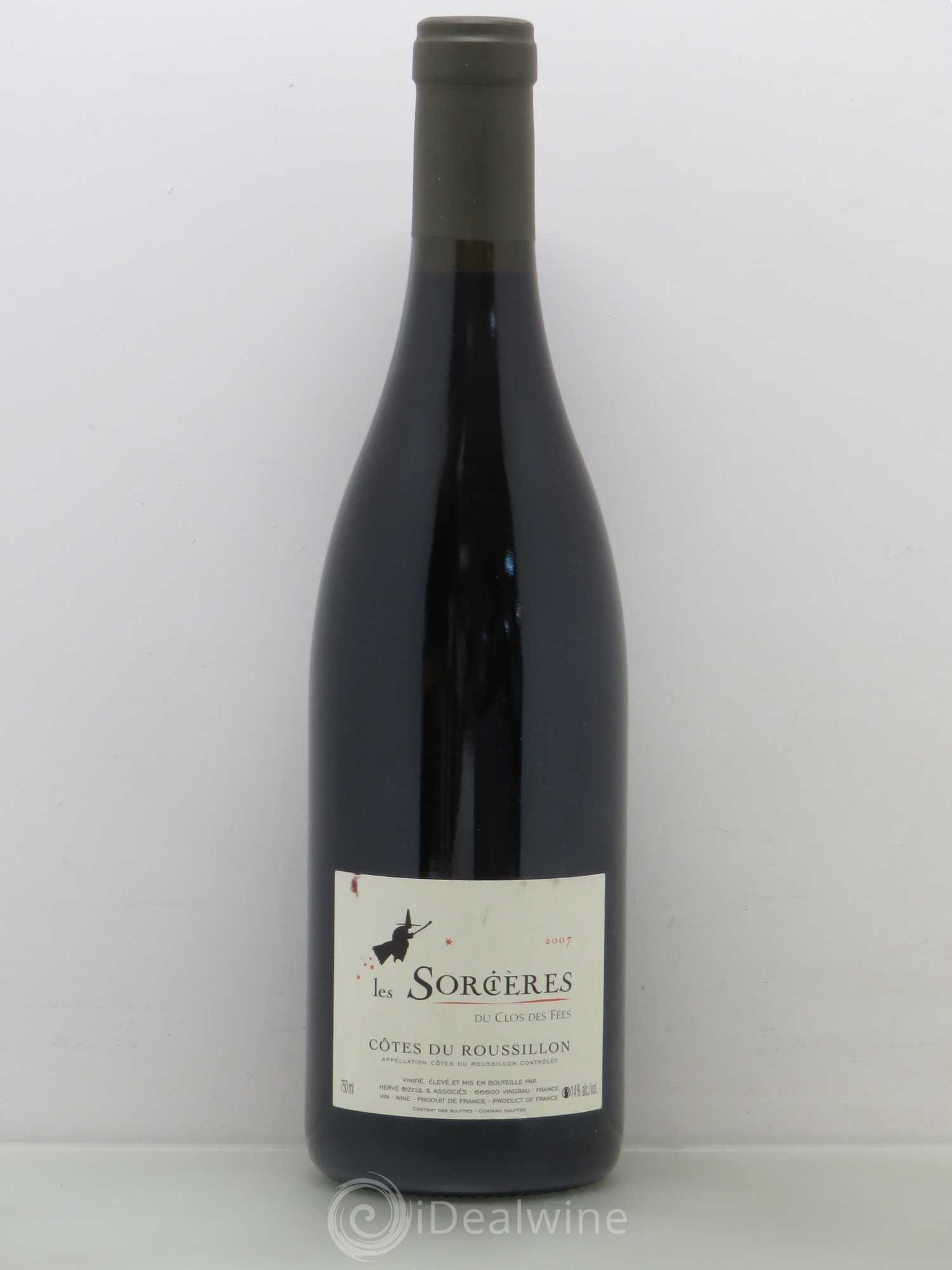 Côtes du Roussillon Clos des Fées Les Sorcières Hervé Bizeul 2007 - Lot de 1 bouteille - 0