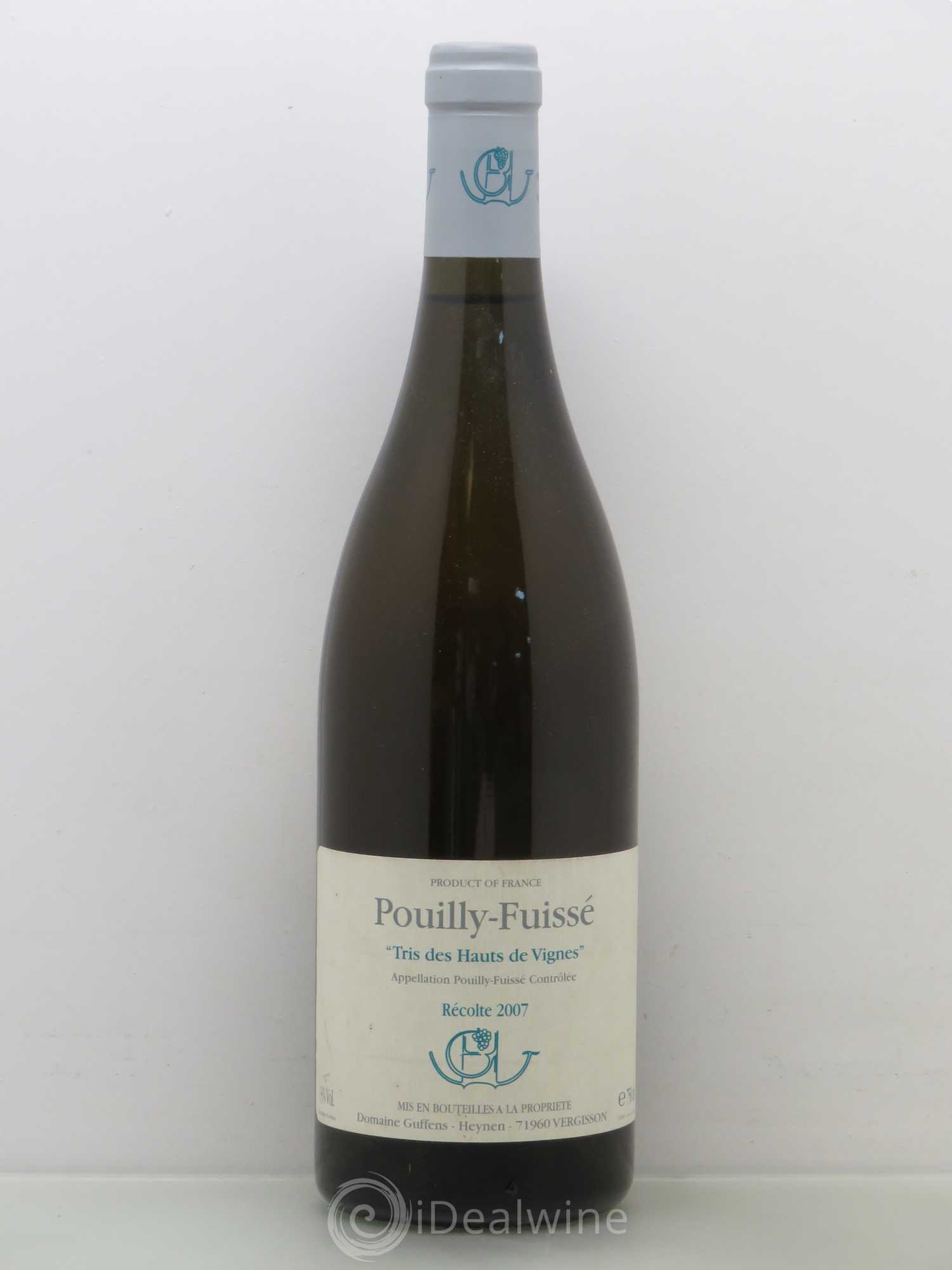 Pouilly-Fuissé Tris des Hauts des Vignes Guffens-Heynen 2007 - Lot de 1 bouteille - 0