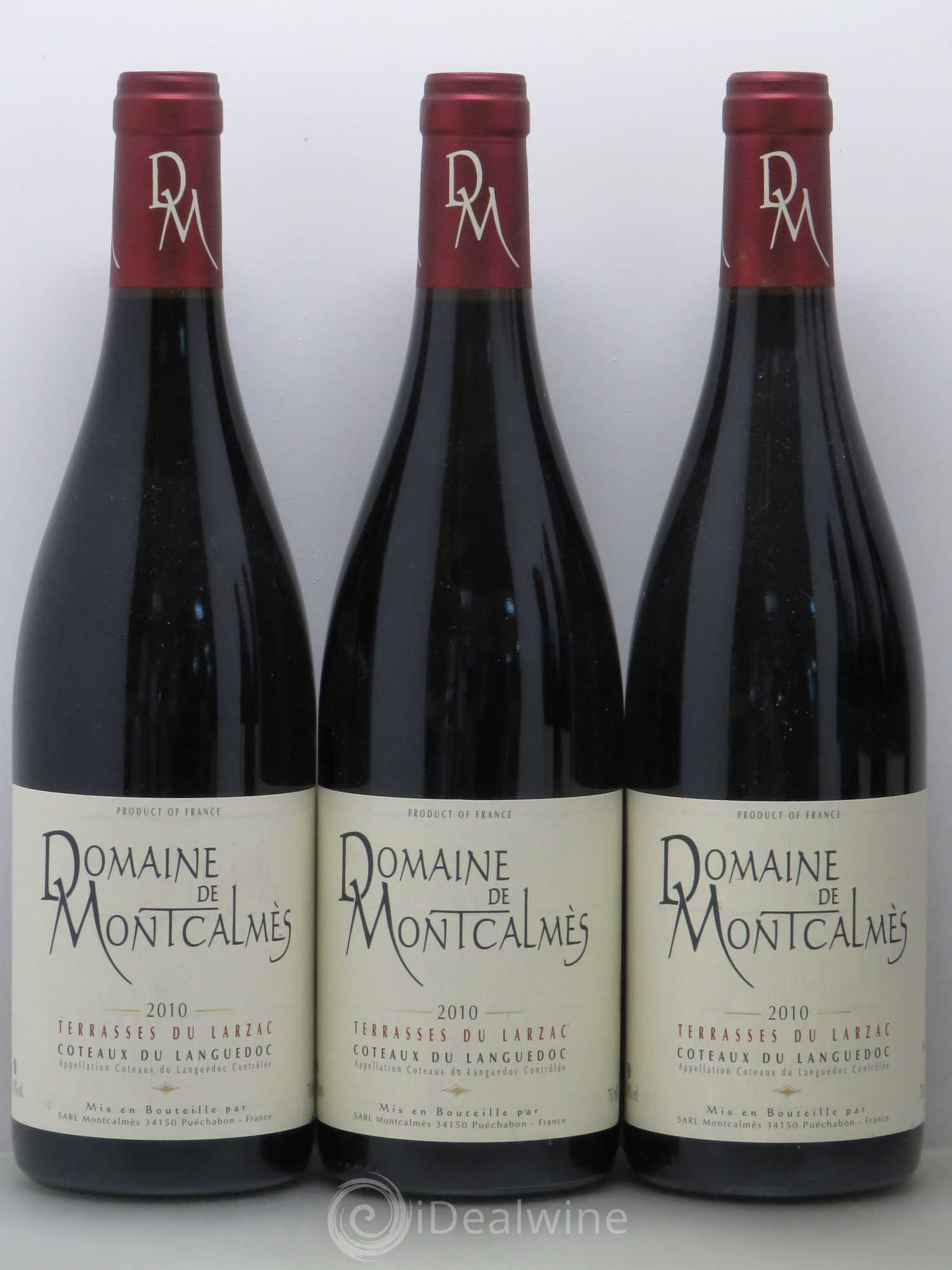 Terrasses du Larzac Domaine de Montcalmès Frédéric Pourtalié 2010 - Lot de 6 bouteilles - 1