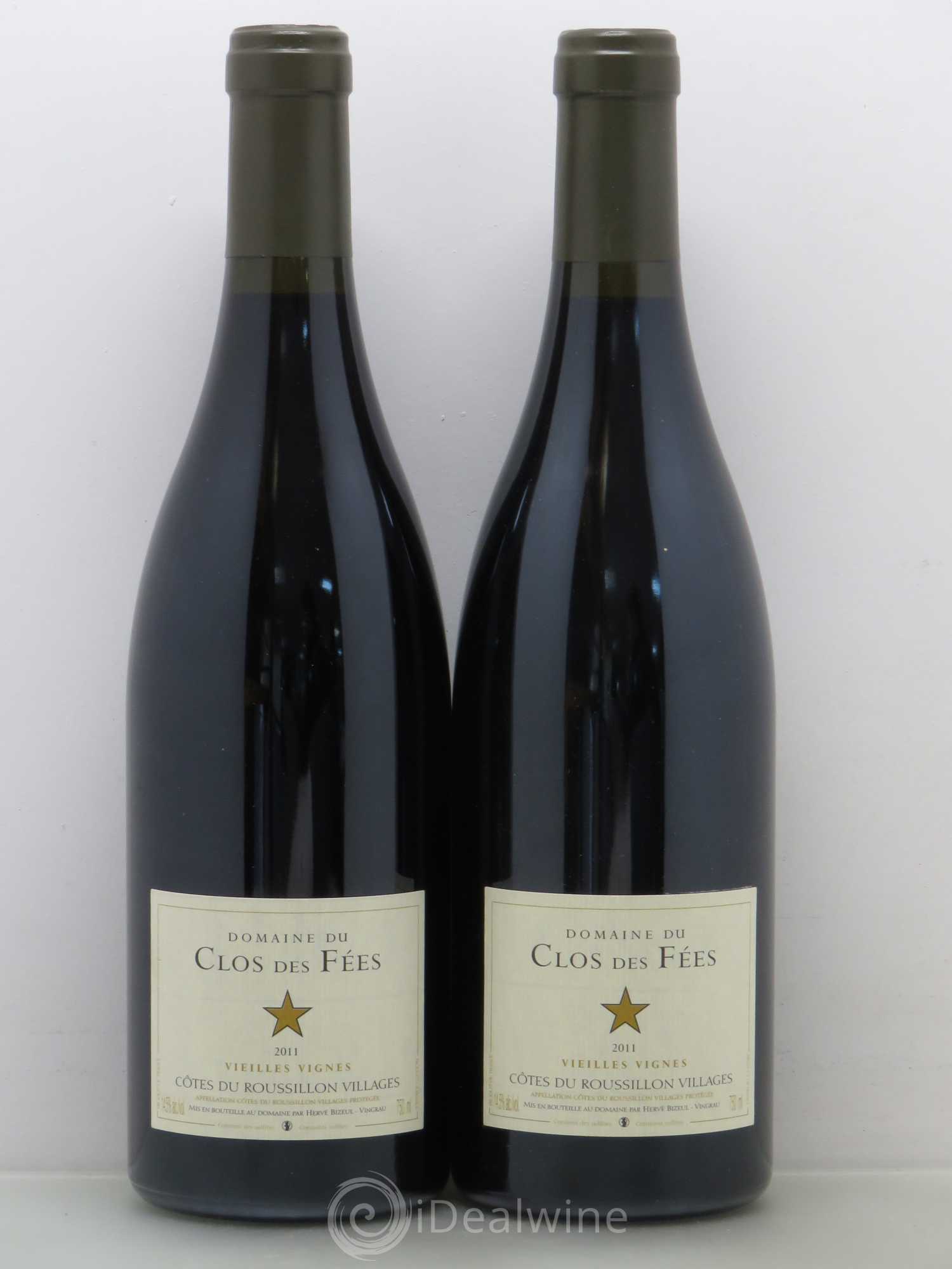 Côtes du Roussillon Villages Clos des Fées Vieilles vignes Hervé Bizeul 2011 - Lot de 2 bouteilles - 0