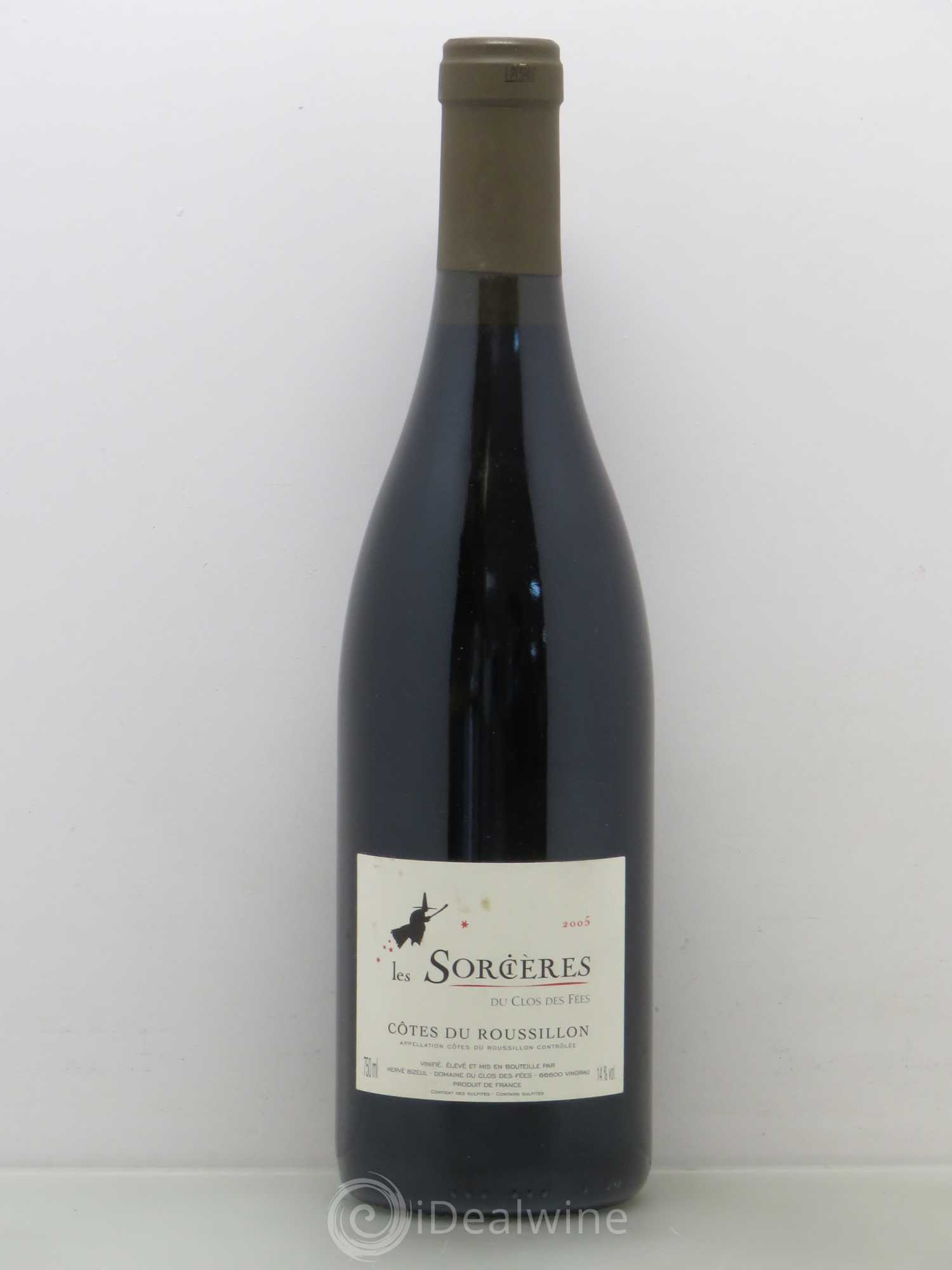 Côtes du Roussillon Clos des Fées Les Sorcières Hervé Bizeul 2005 - Lot de 1 bouteille - 0