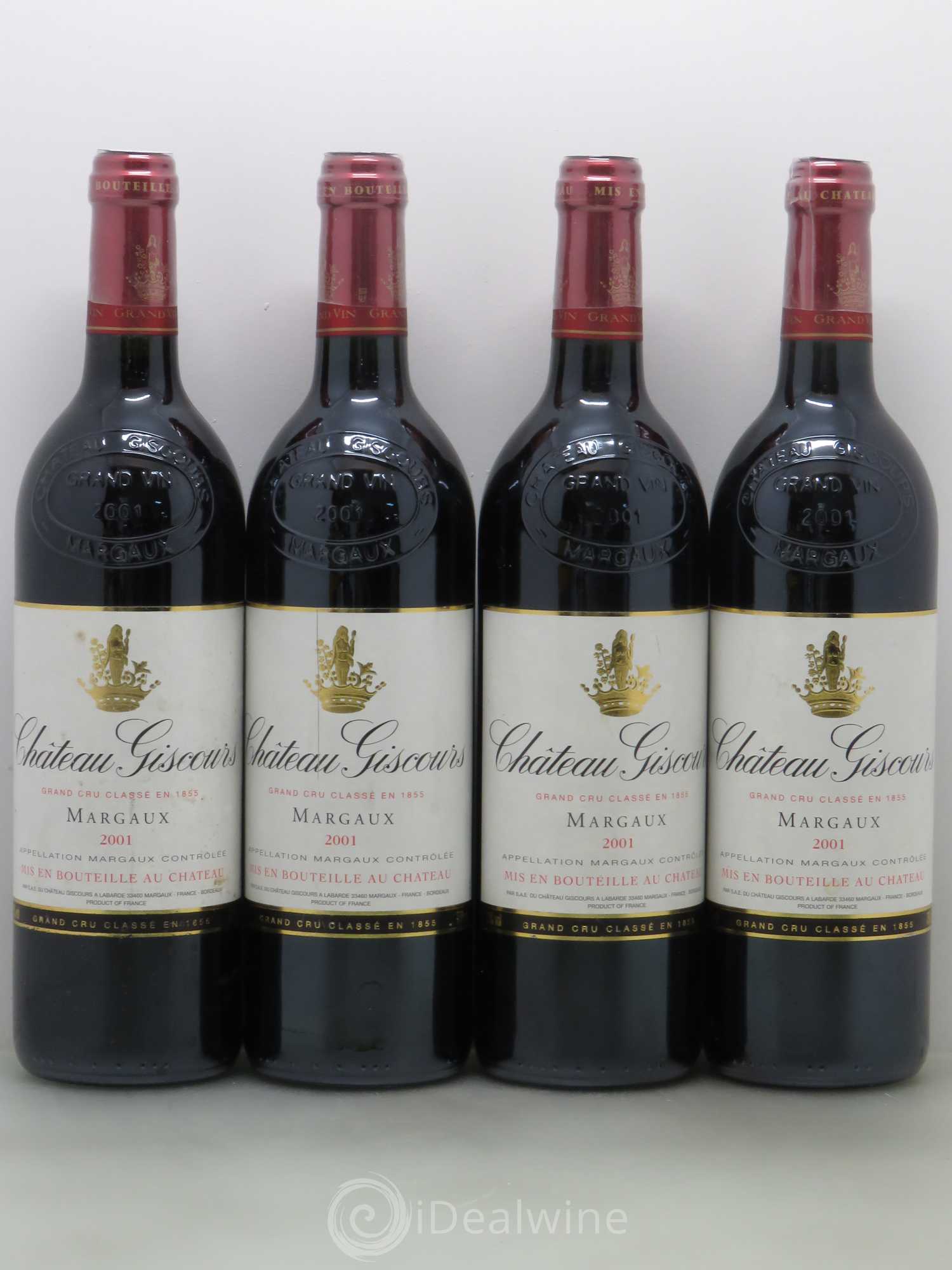 Château Giscours 3ème Grand Cru Classé 2001 - Lot de 4 bouteilles - 0
