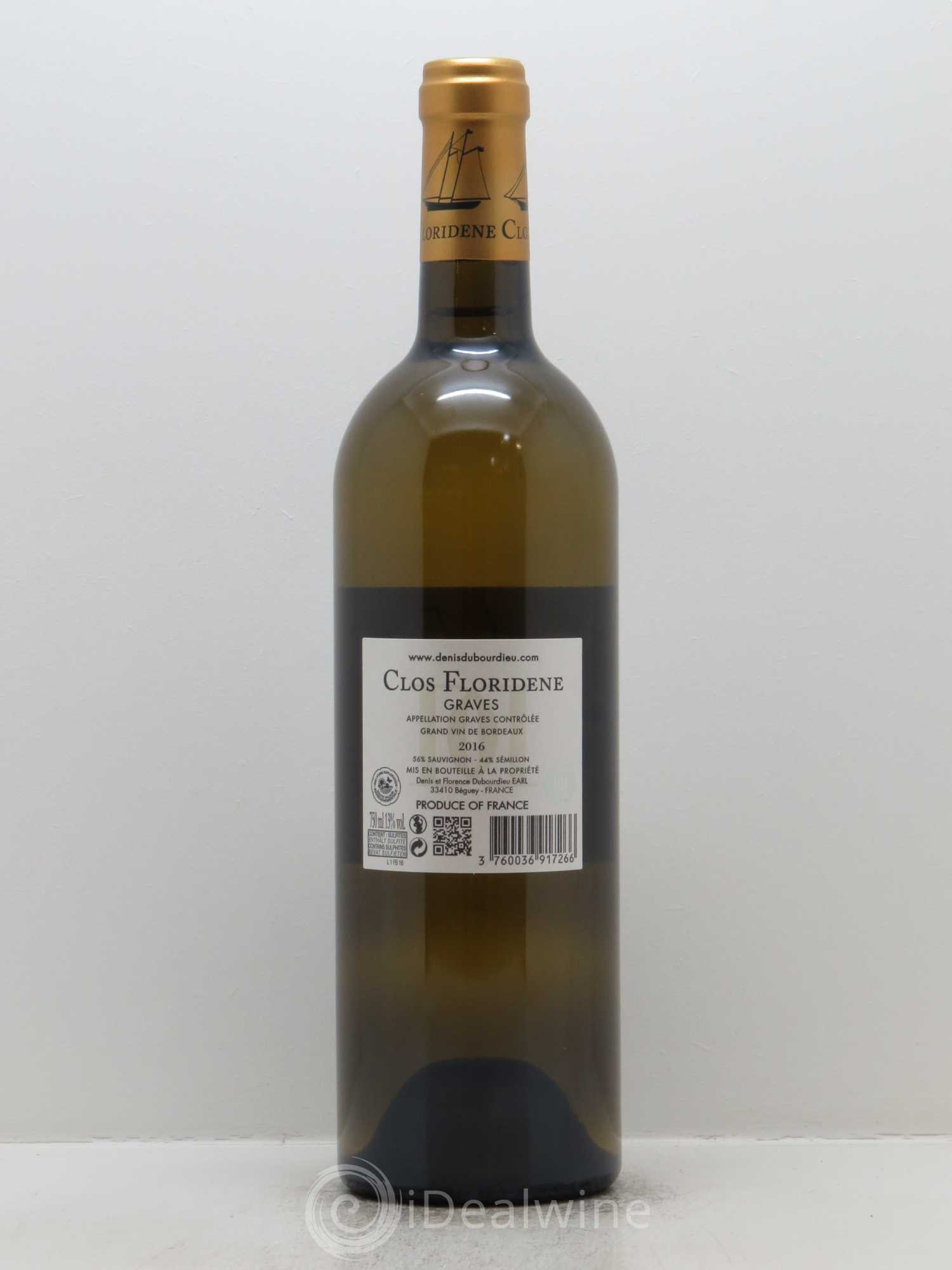 Clos Floridène 2016 - Posten von 1 Flasche - 1