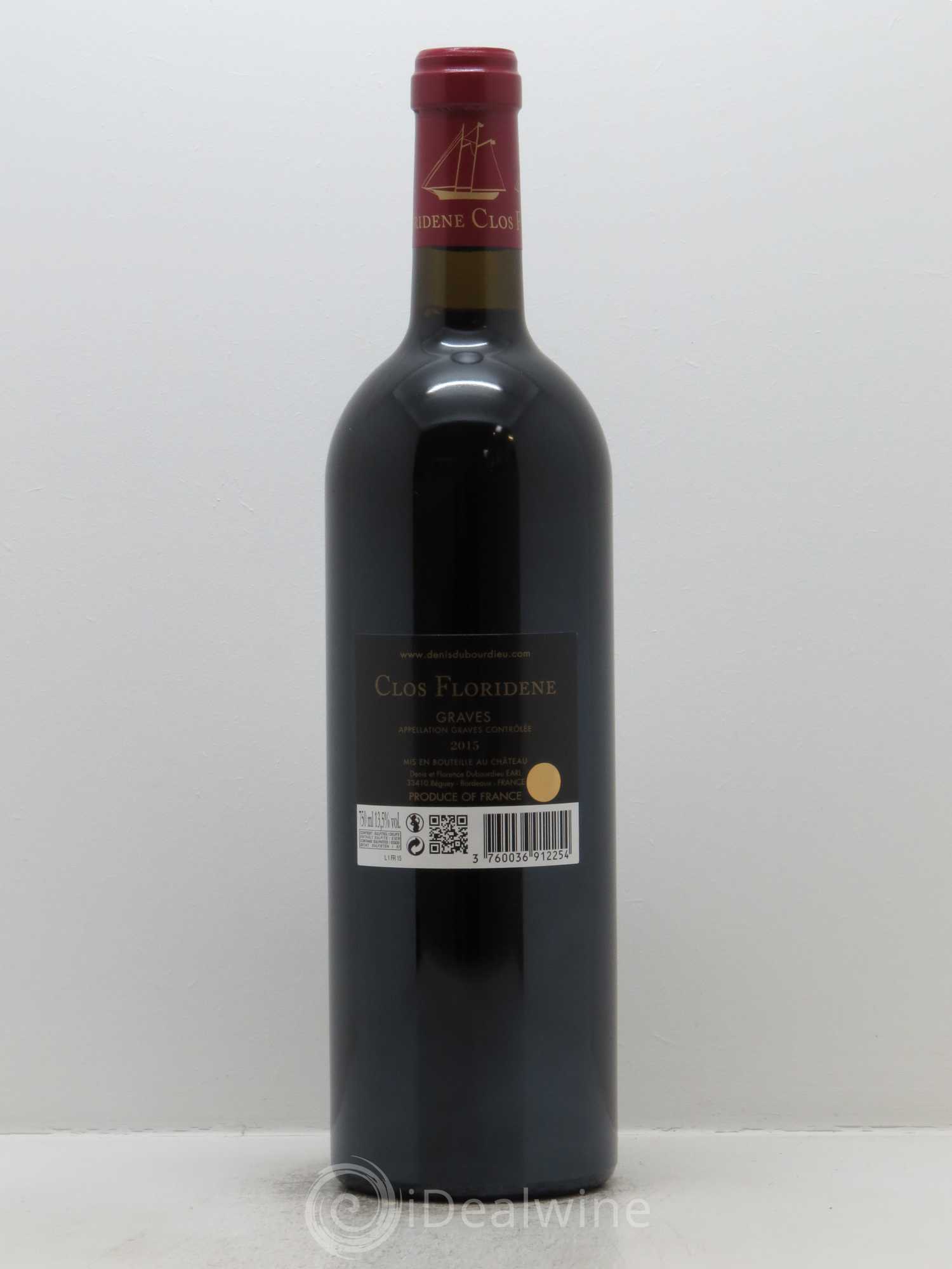 Clos Floridène 2015 - Lot de 1 bouteille - 1