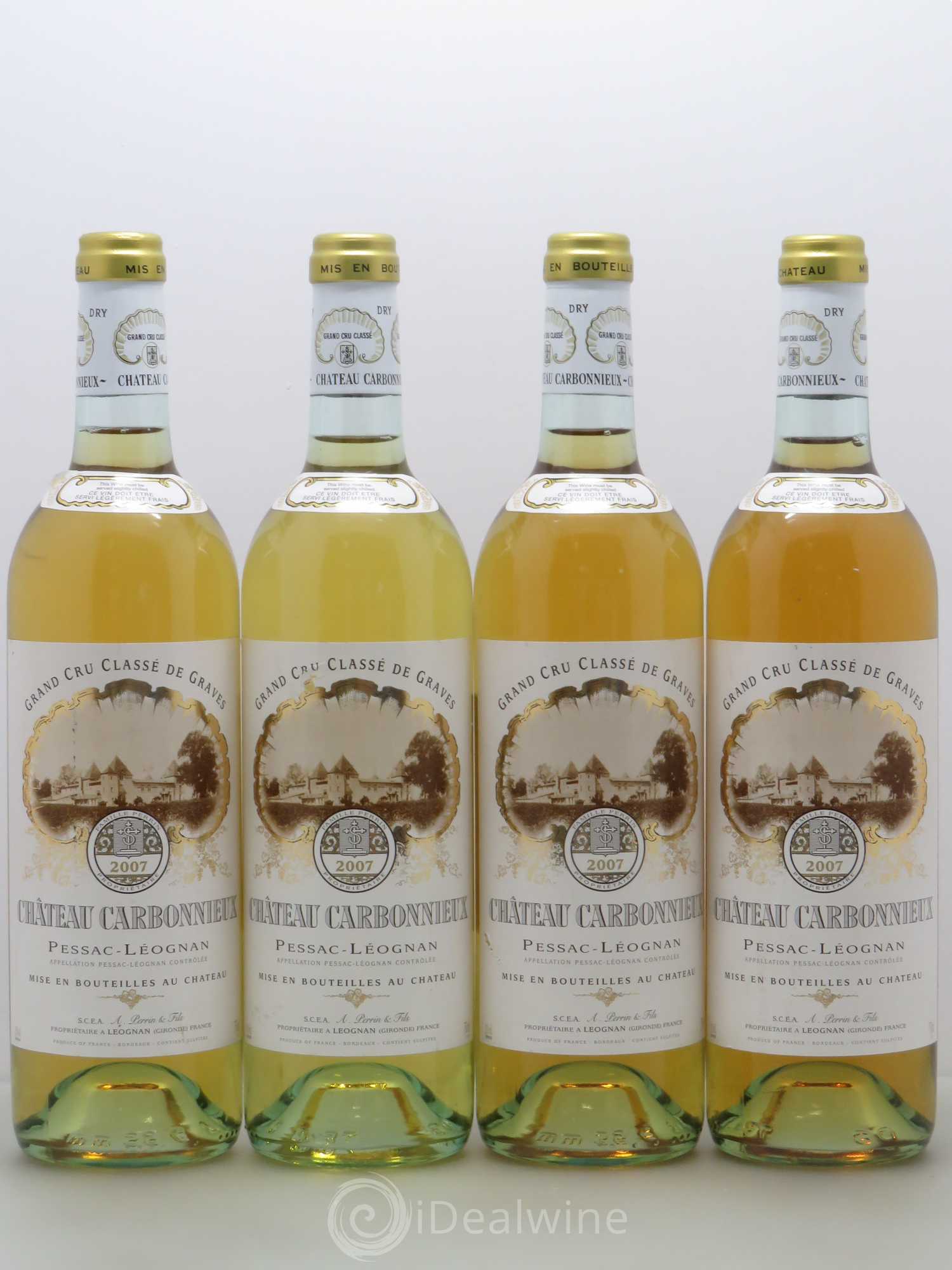 Château Carbonnieux Cru Classé de Graves 2007 - Lot de 4 bouteilles - 0