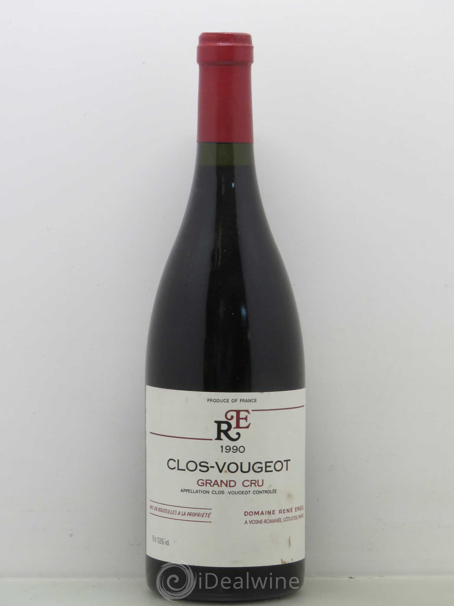 Clos de Vougeot Grand Cru Domaine René Engel - Domaine Eugénie 1990 - Lot de 1 bouteille - 0