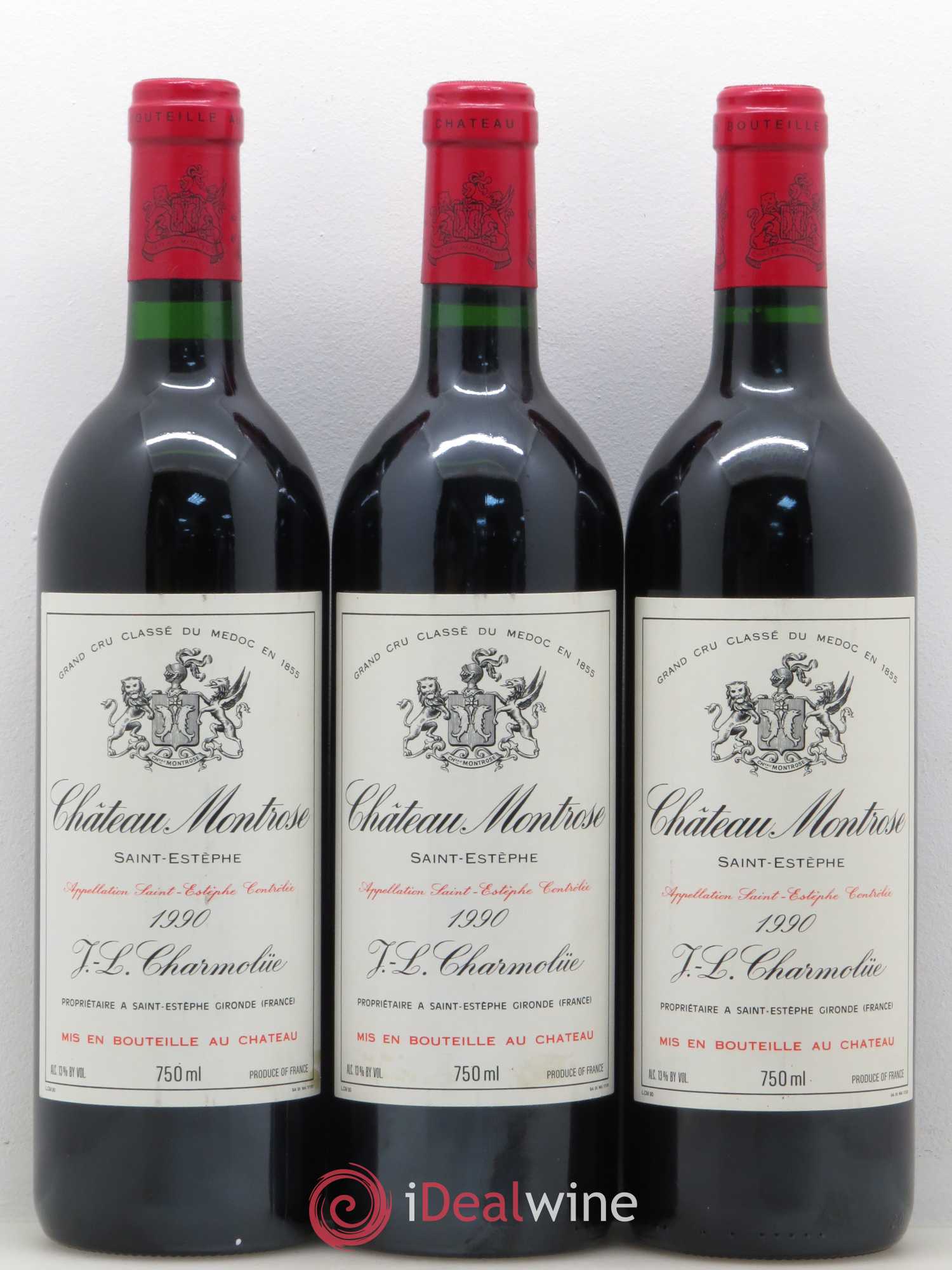 Château Montrose 2ème Grand Cru Classé 1990 - Lot de 6 bouteilles - 1