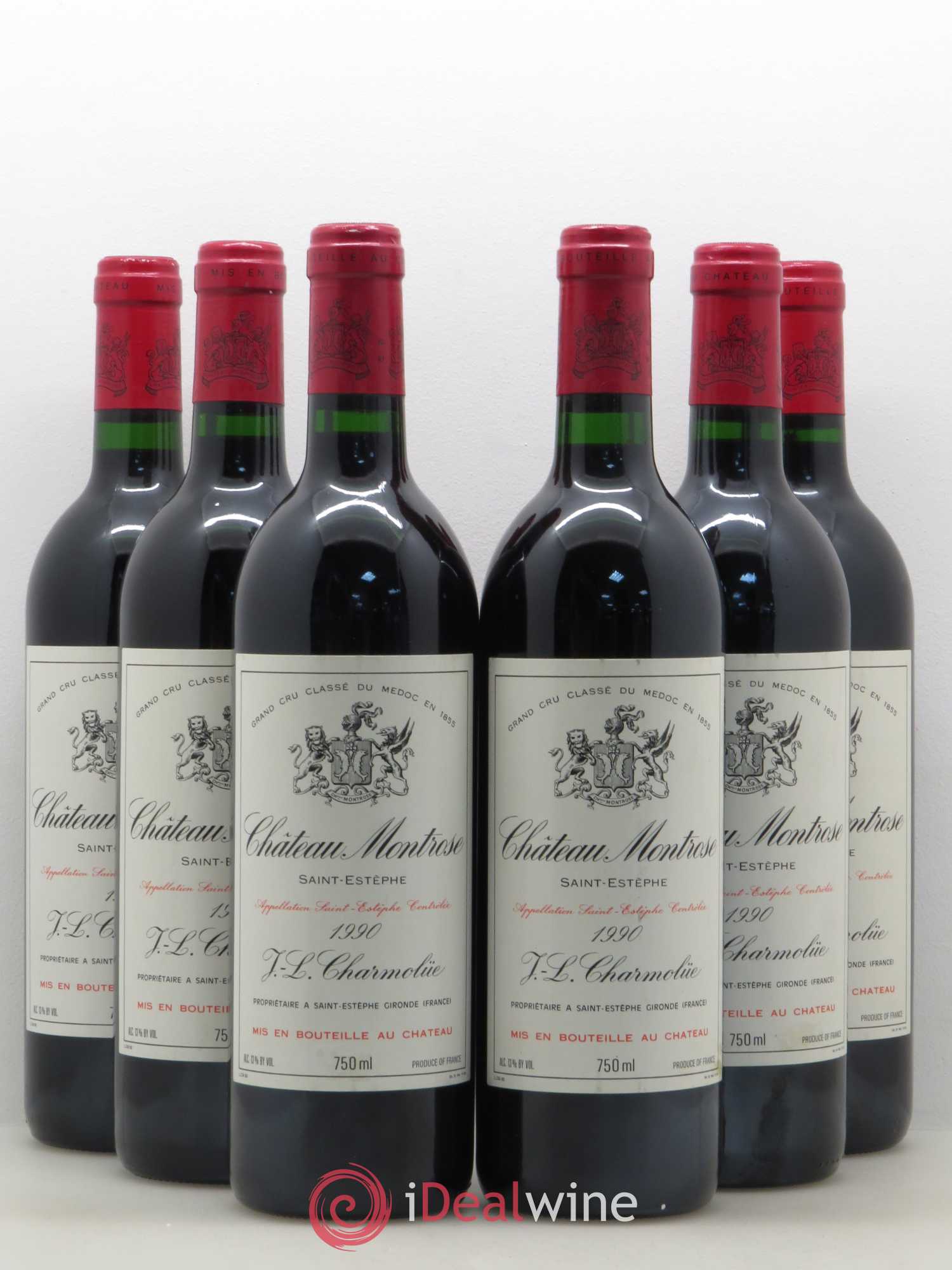 Château Montrose 2ème Grand Cru Classé 1990 - Lot de 6 bouteilles - 0