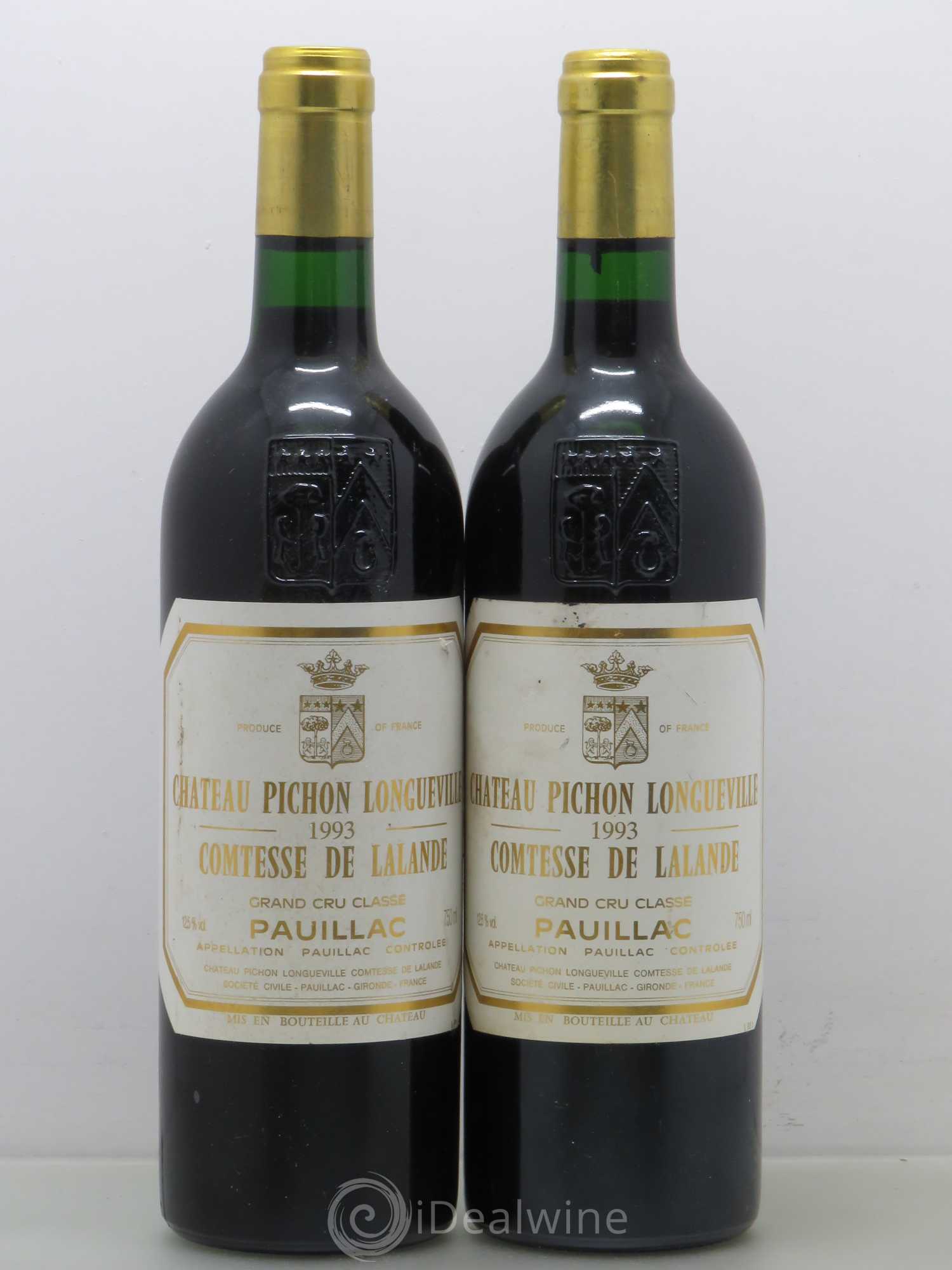 Château Pichon Longueville Comtesse de Lalande 2ème Grand Cru Classé 1993 - Lot de 2 bouteilles - 0