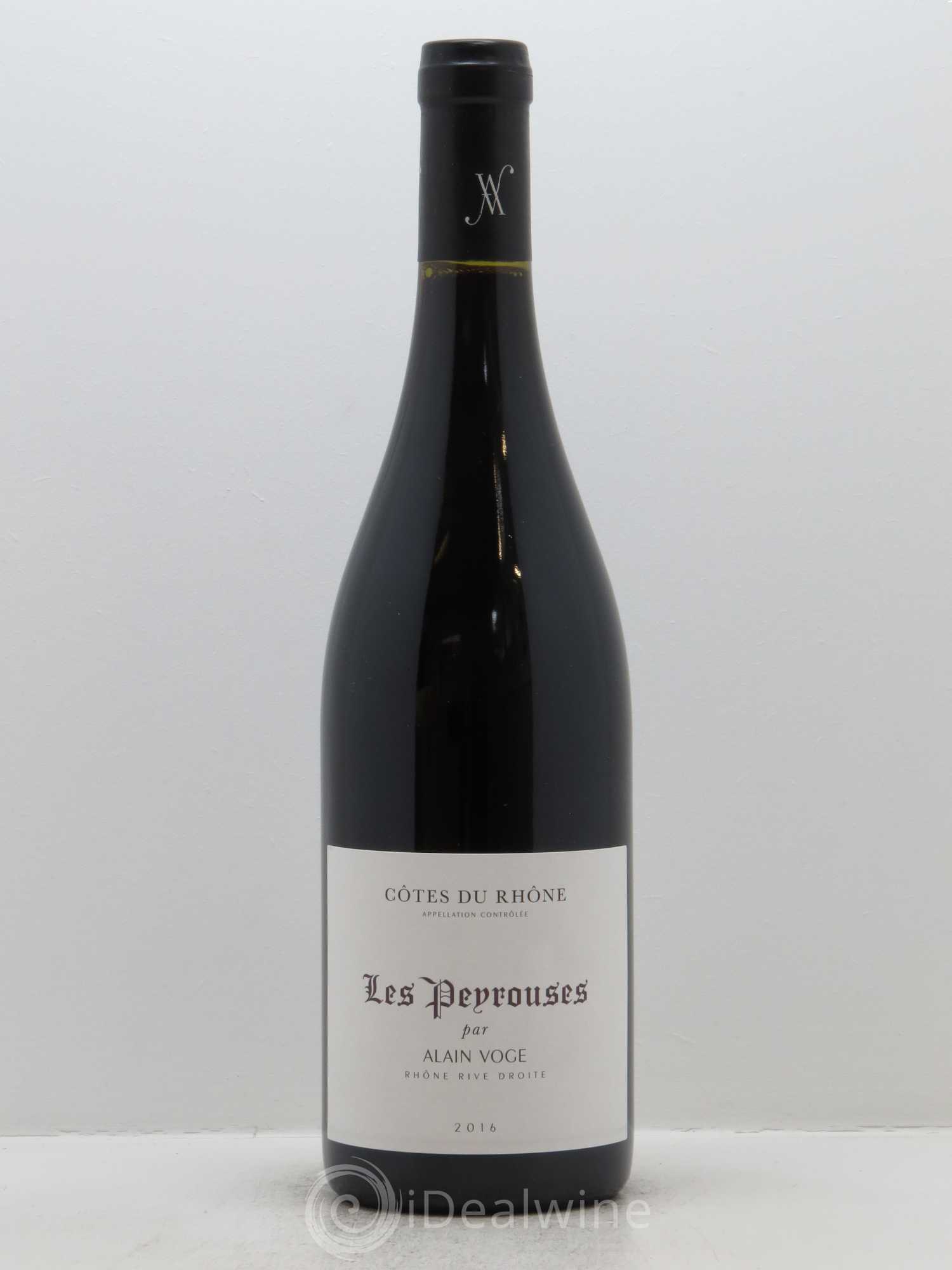 Côtes-du-Rhône Les Peyrousses Alain Voge (Domaine) 2016 - Lot de 1 bouteille - 0