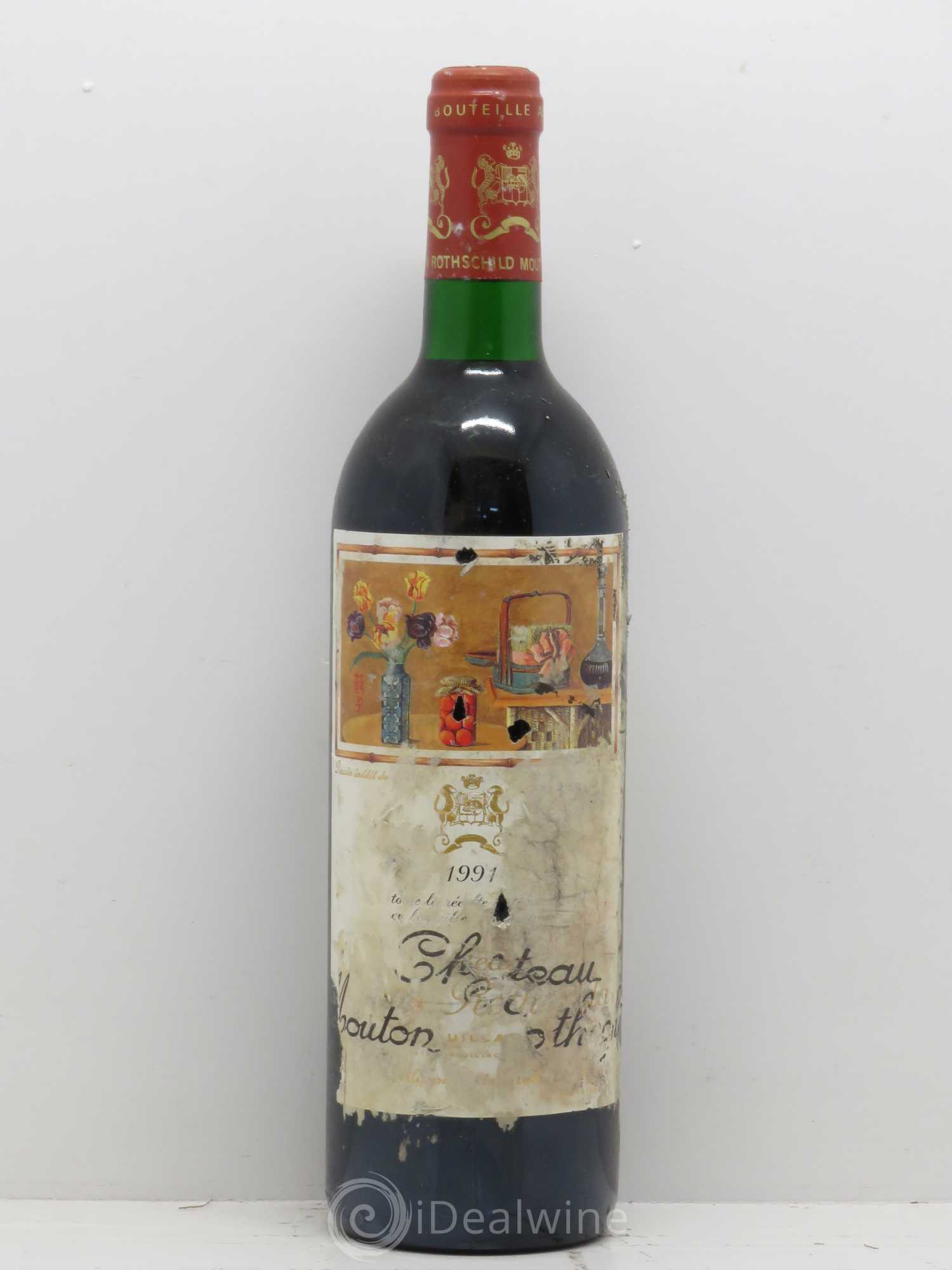 Château Mouton Rothschild 1er Grand Cru Classé 1991 - Lot de 1 bouteille - 0