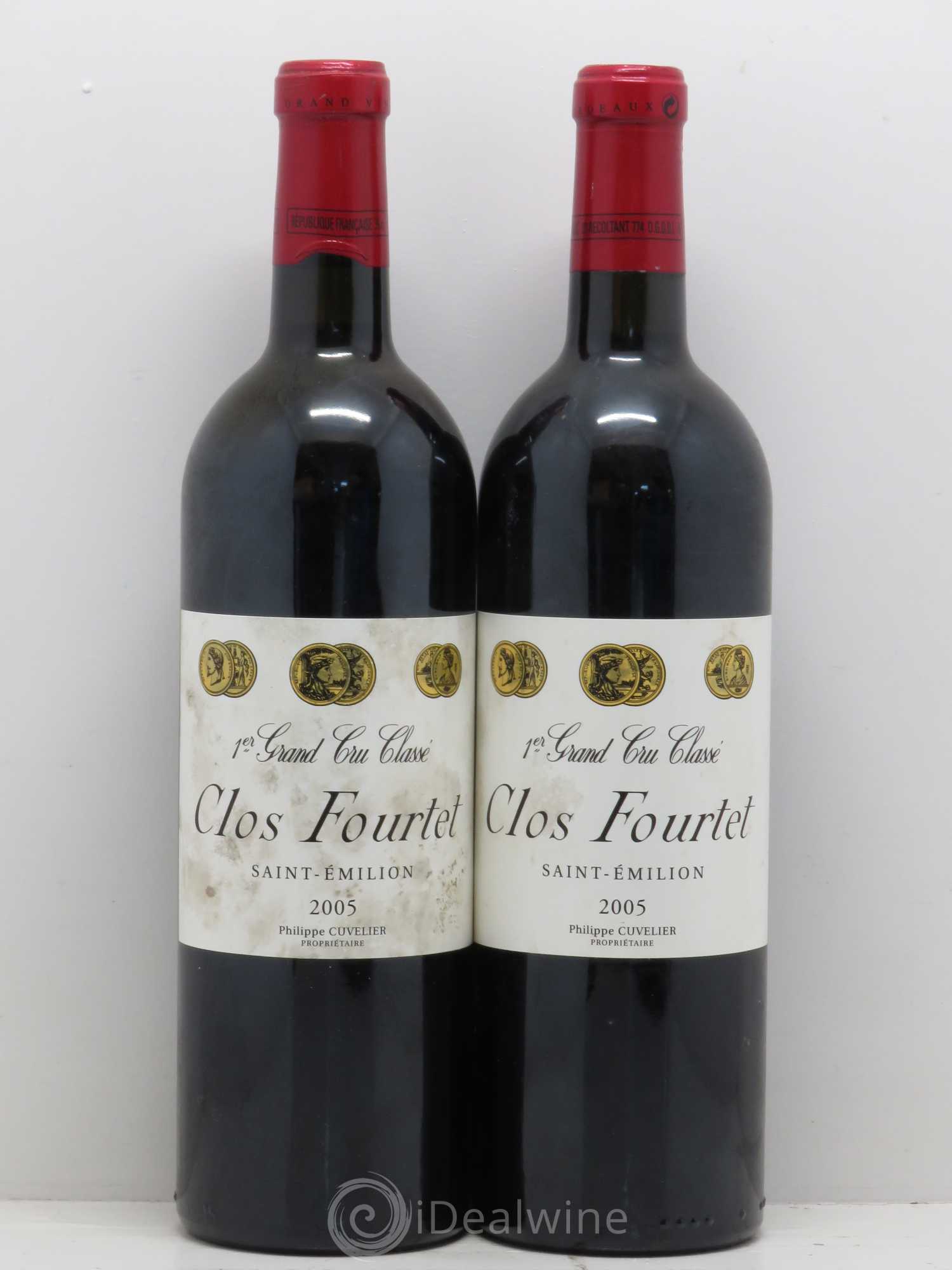 Clos Fourtet 1er Grand Cru Classé B 2005 - Lot de 2 bouteilles - 0