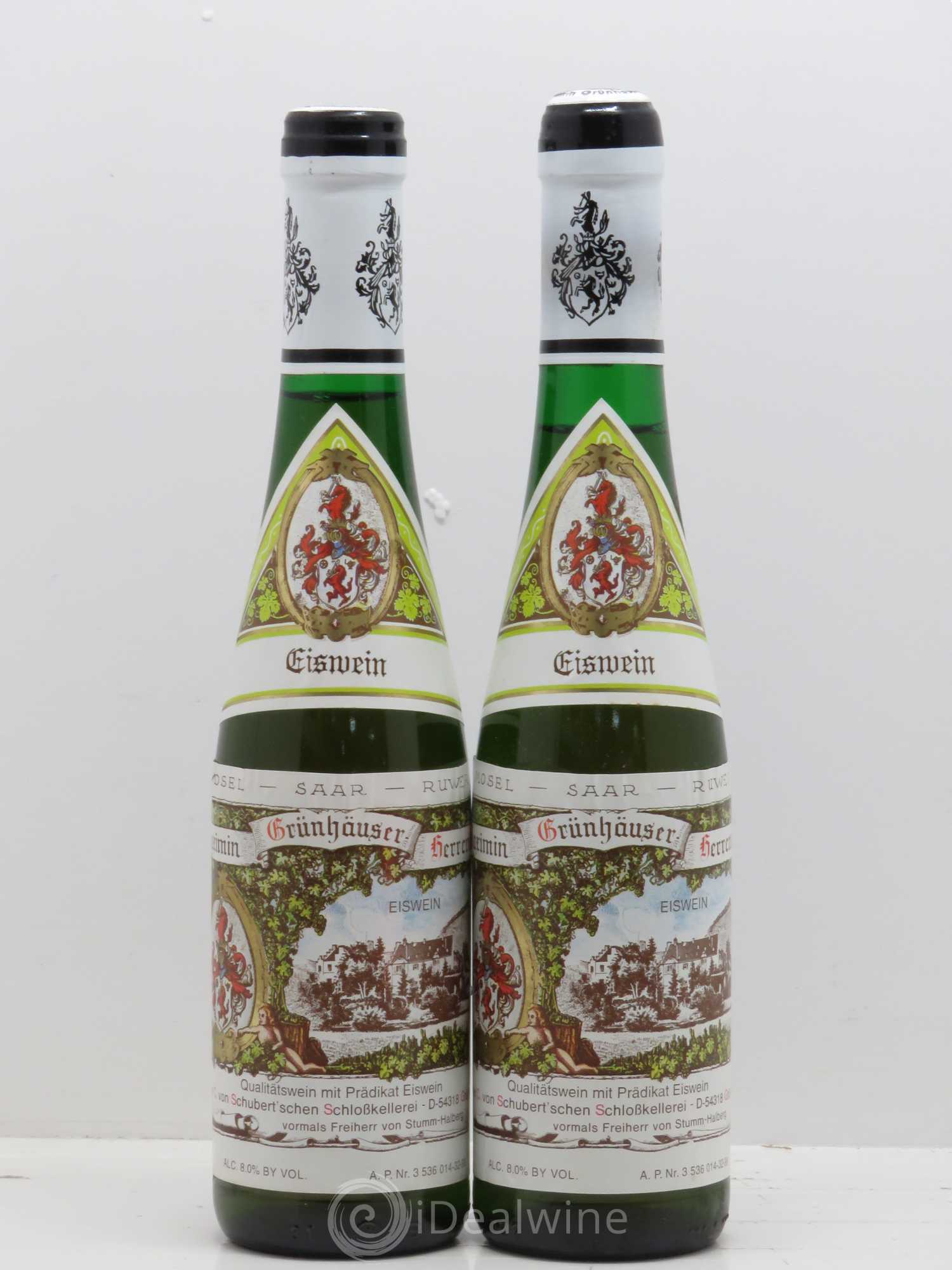 Riesling Eiswein Maximin Grunhauser Herrenberg 1998 - Posten von 2 Demi-Flaschen - 0