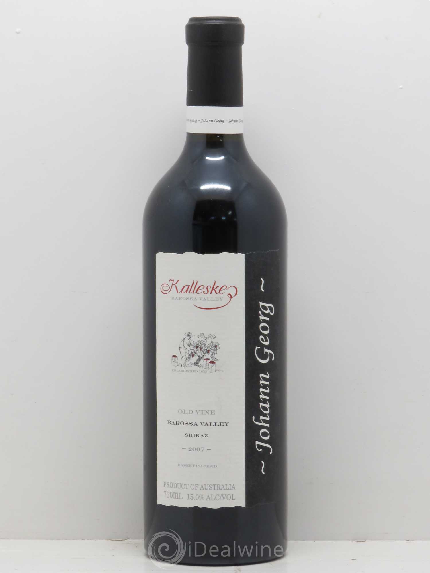 Australie kalleske shiraz Johann georg 2007 - Posten von 1 Flasche - 0