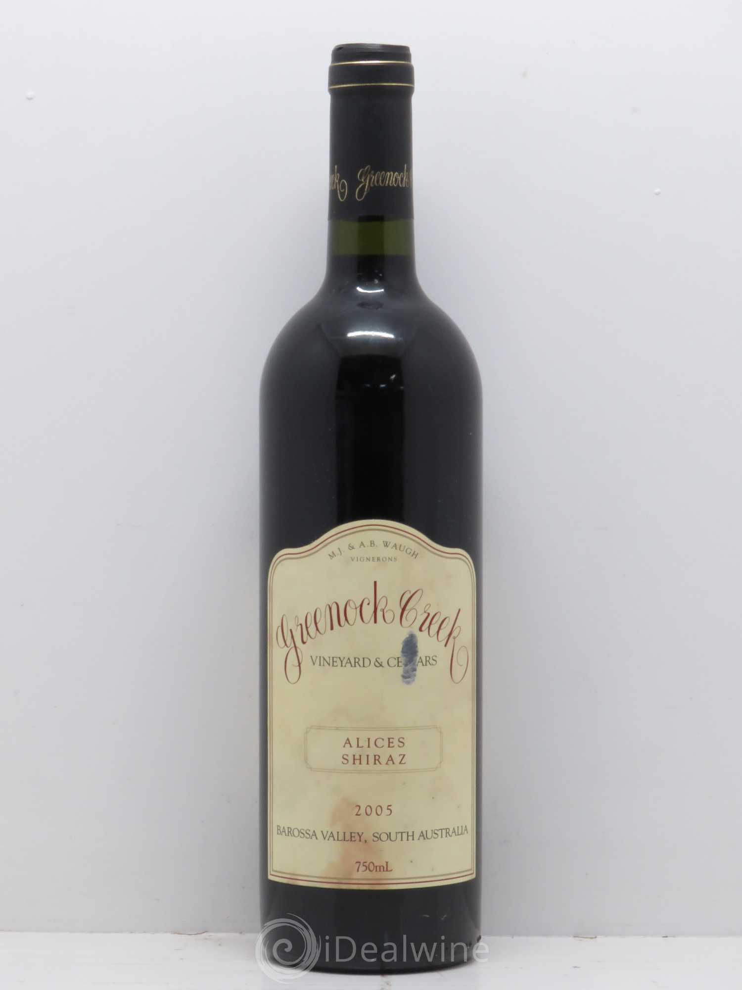 Australie Greenock Creek Alice's Shiraz 2005 - Posten von 1 Flasche - 0