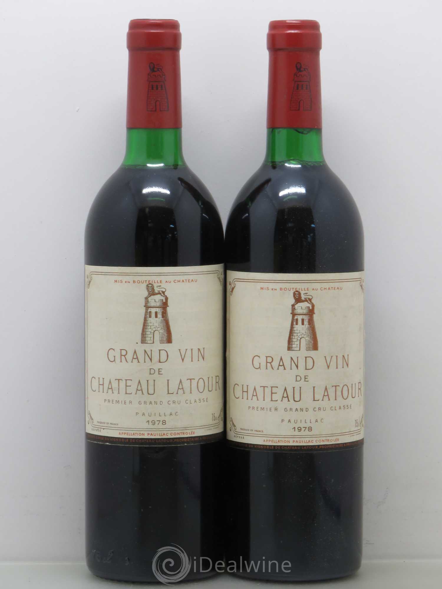 Château Latour 1er Grand Cru Classé 1978 - Lot de 2 bouteilles - 0