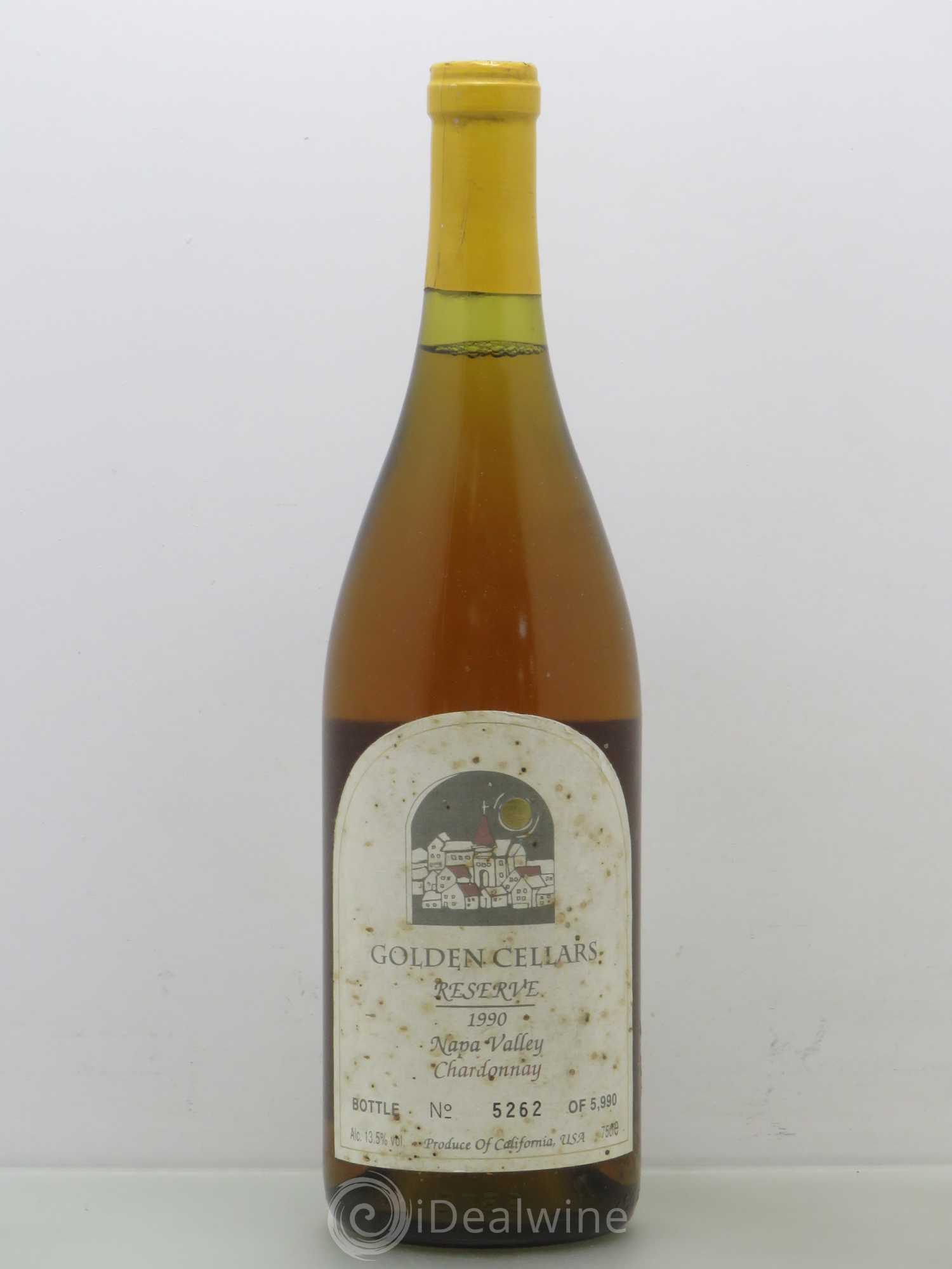 USA Golden Cellars Réserve Napa Valley Chardonnay 1990 - Posten von 1 Flasche - 0