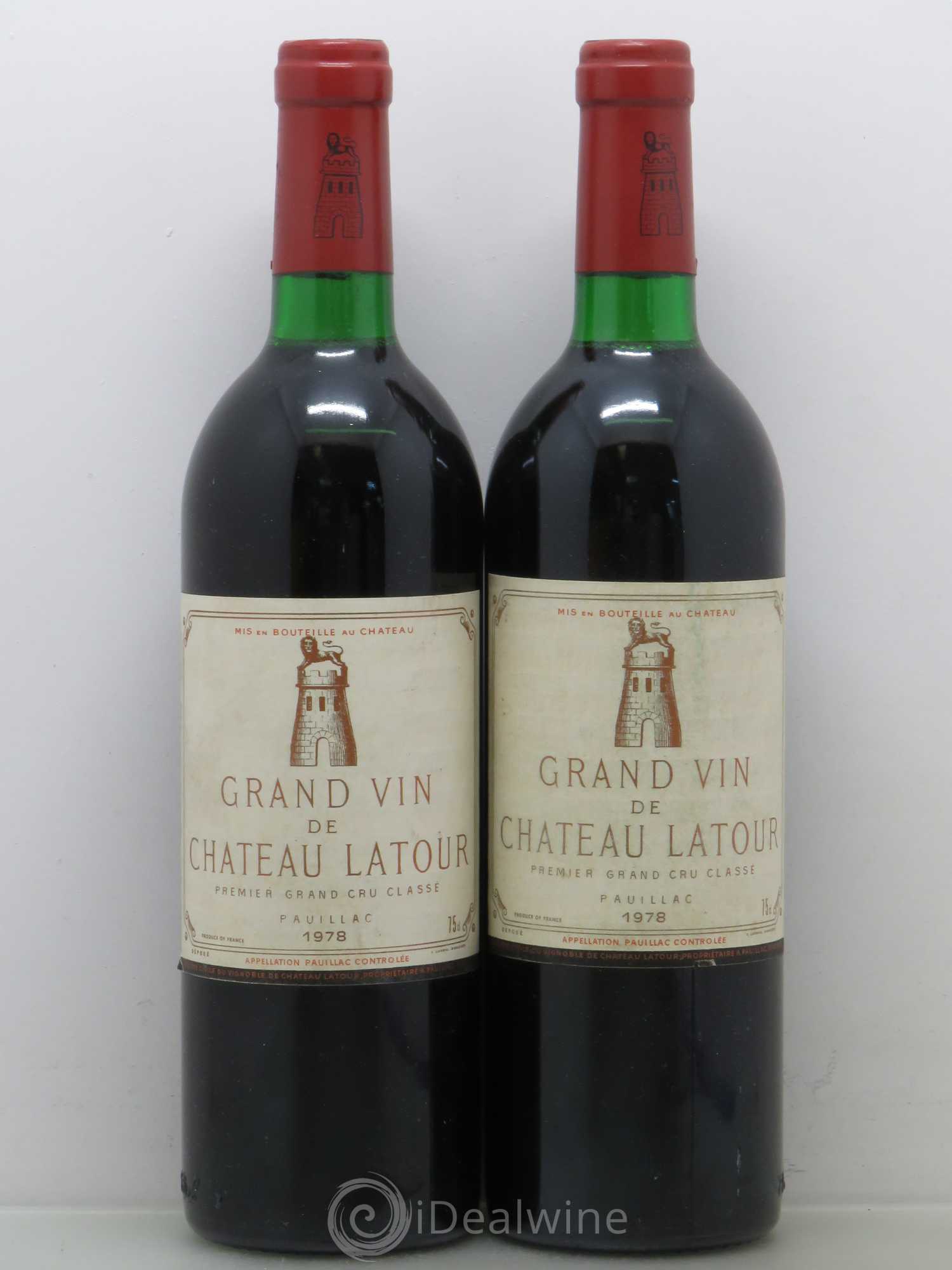 Château Latour 1er Grand Cru Classé 1978 - Lot of 2 bottles - 0