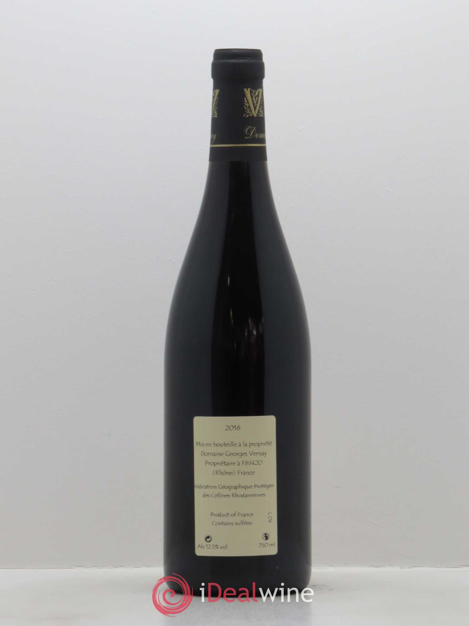 Côtes-du-Rhône Sainte-Agathe Georges Vernay 2016 - Lot de 1 bouteille - 1