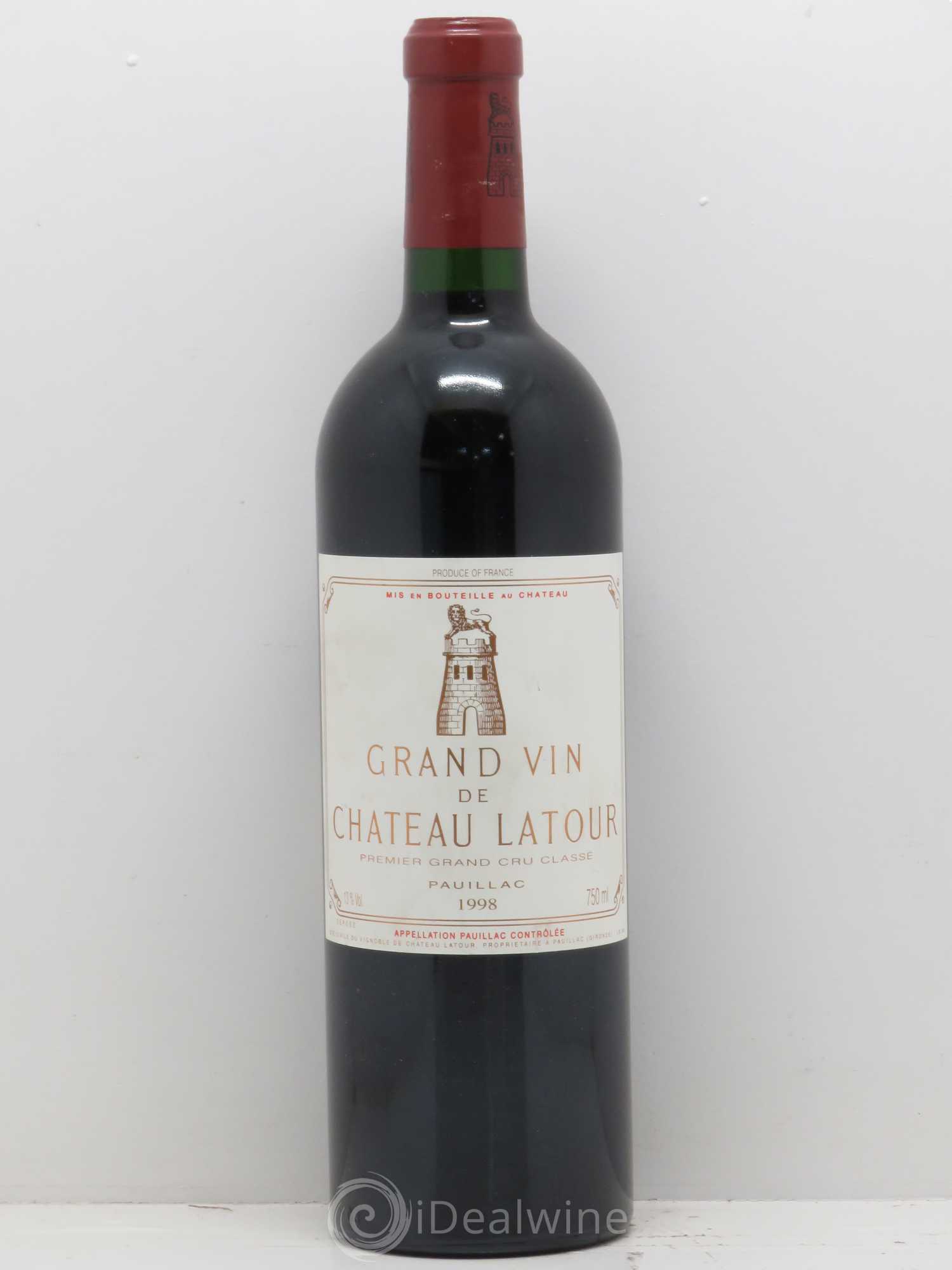 Château Latour 1er Grand Cru Classé 1998 - Lot de 1 bouteille - 0