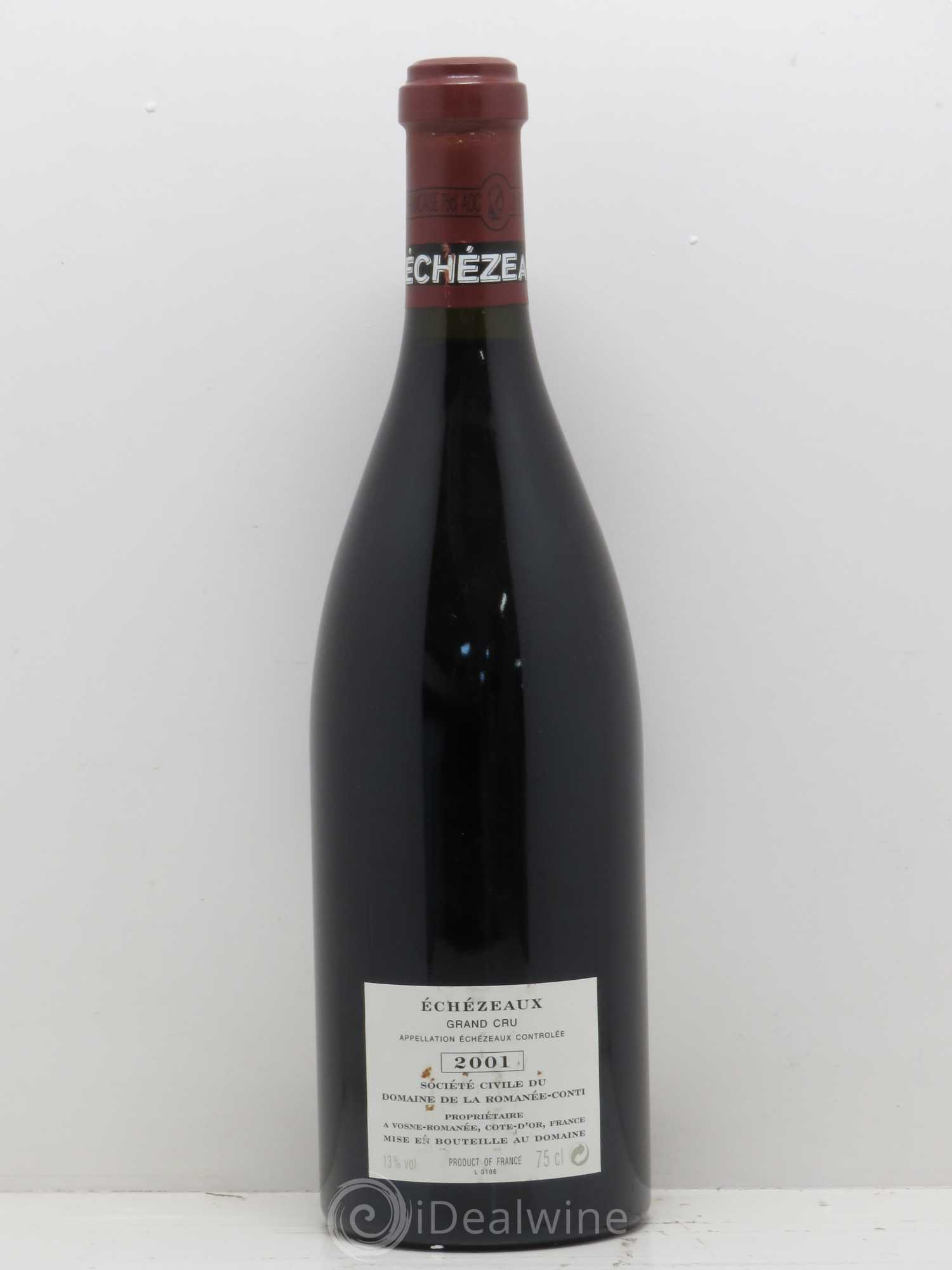 Echezeaux Grand Cru Domaine de la Romanée-Conti 2001 - Lot de 1 bouteille - 1