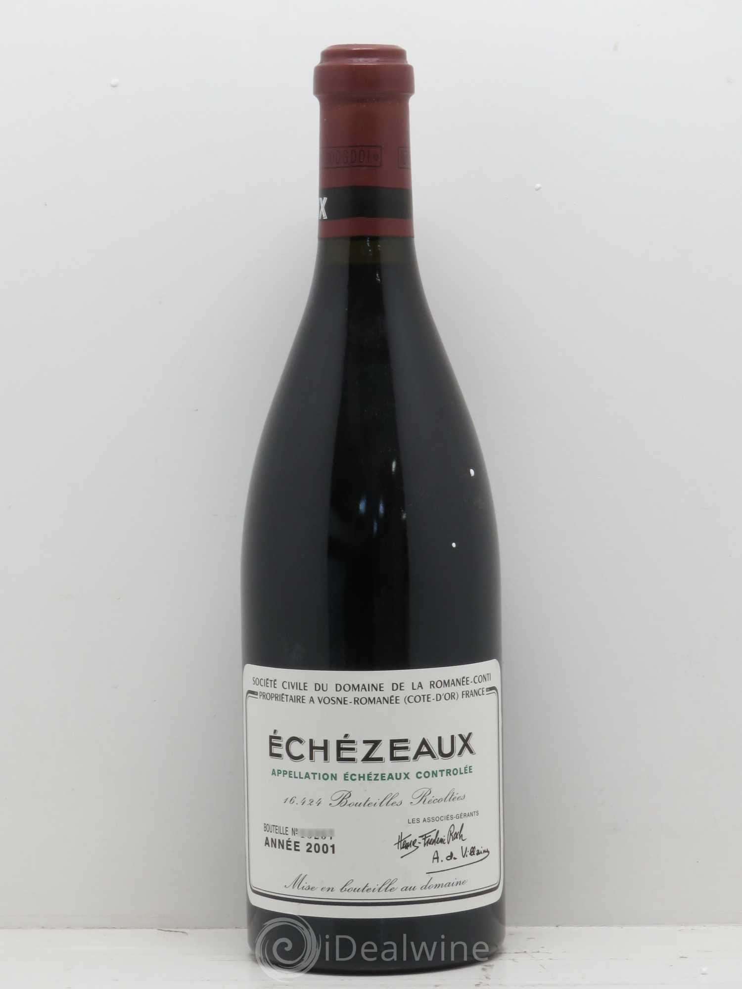 Echezeaux Grand Cru Domaine de la Romanée-Conti 2001 - Lot de 1 bouteille - 0