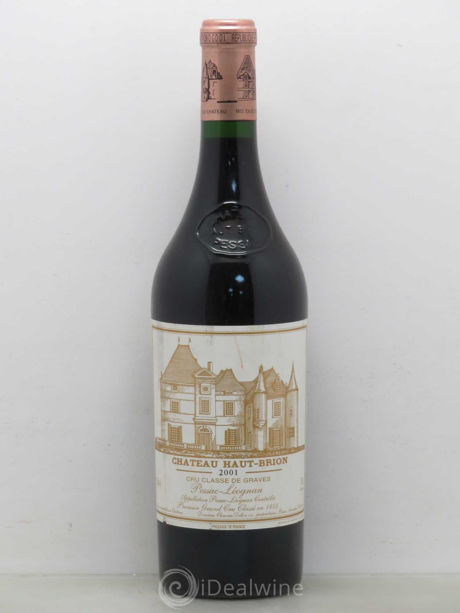 Château Haut Brion 1er Grand Cru Classé 2001 - Lot de 1 bouteille - 0