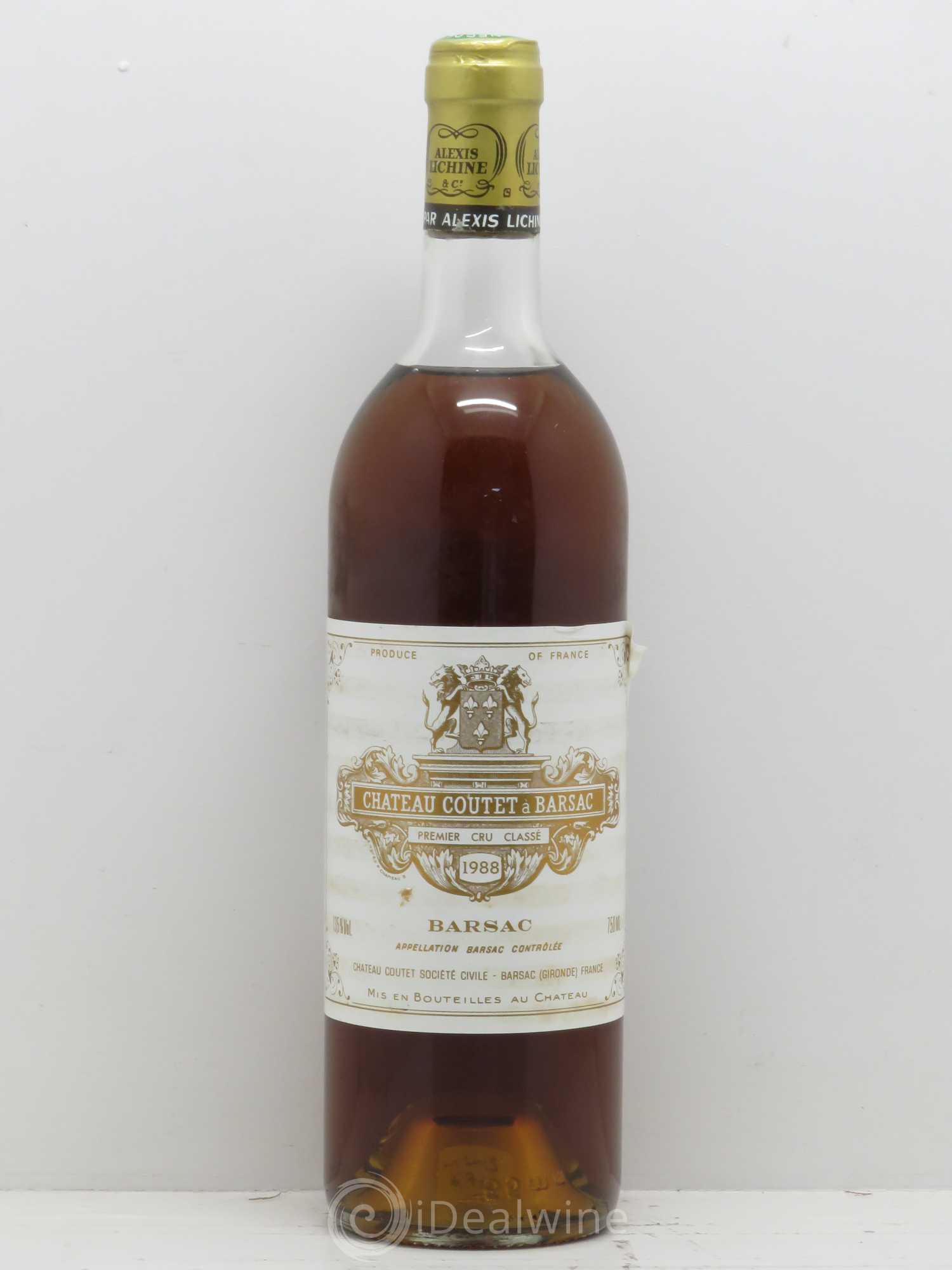 Château Coutet 1er Grand Cru Classé 1988 - Lotto di 1 bottiglia - 0