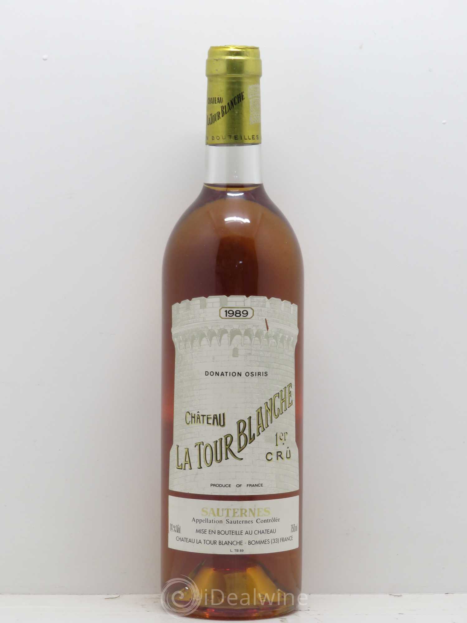 Château la Tour Blanche 1er Grand Cru Classé 1989 - Lotto di 1 bottiglia - 0