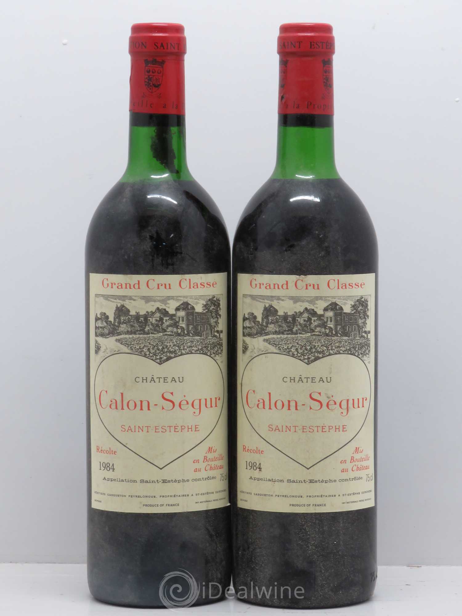 Château Calon Ségur 3ème Grand Cru Classé 1984 - Lot de 2 bouteilles - 0