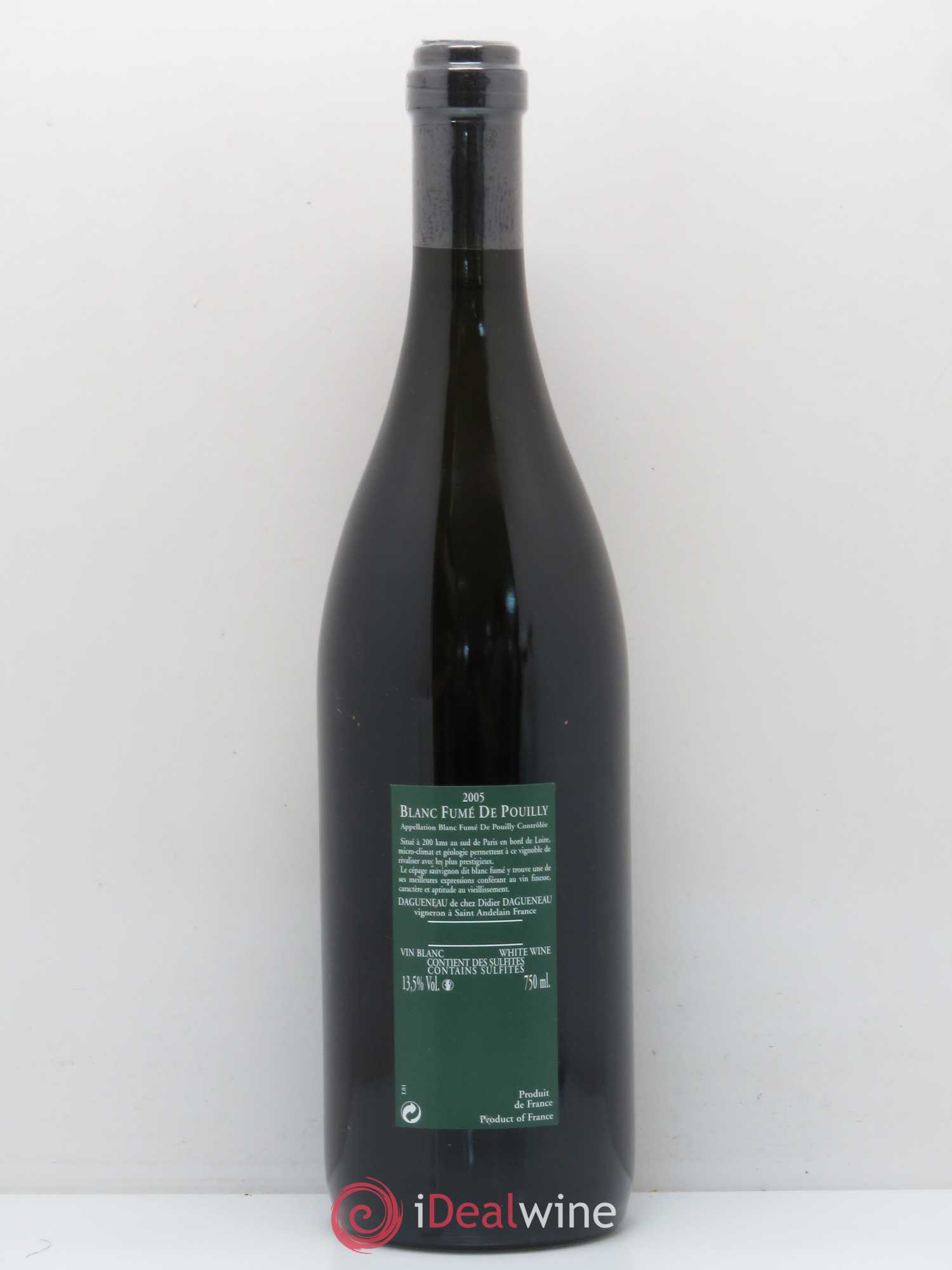 Vin de France (anciennement Pouilly-Fumé) Silex Dagueneau (Domaine Didier - Louis-Benjamin) 2005 - Lot de 1 bouteille - 1