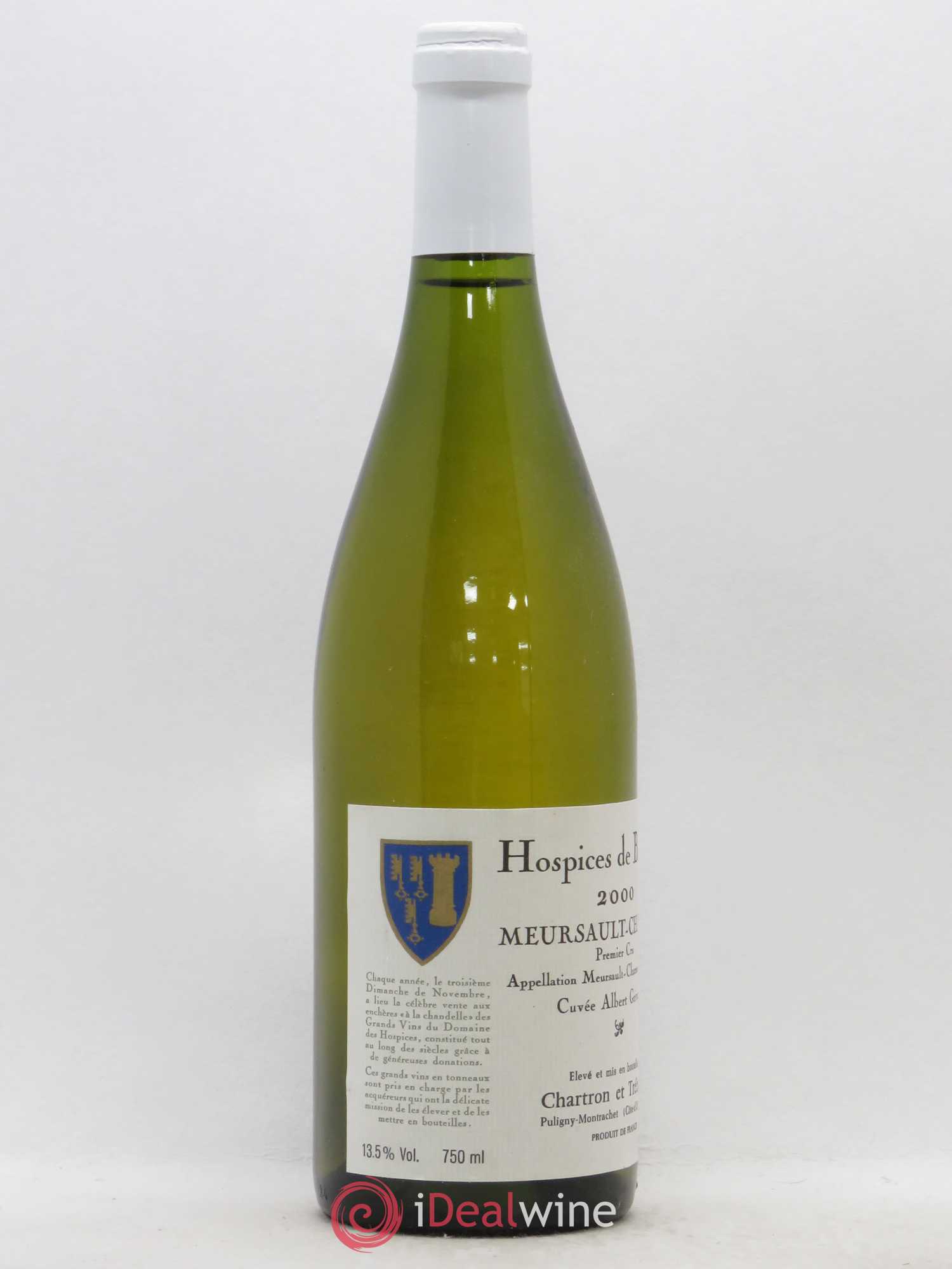Meursault 1er Cru Chartron & Trébuchet Les Charmes cuvée Albert Grivault Hospices de Beaune 2000 - Lot de 1 bouteille - 1