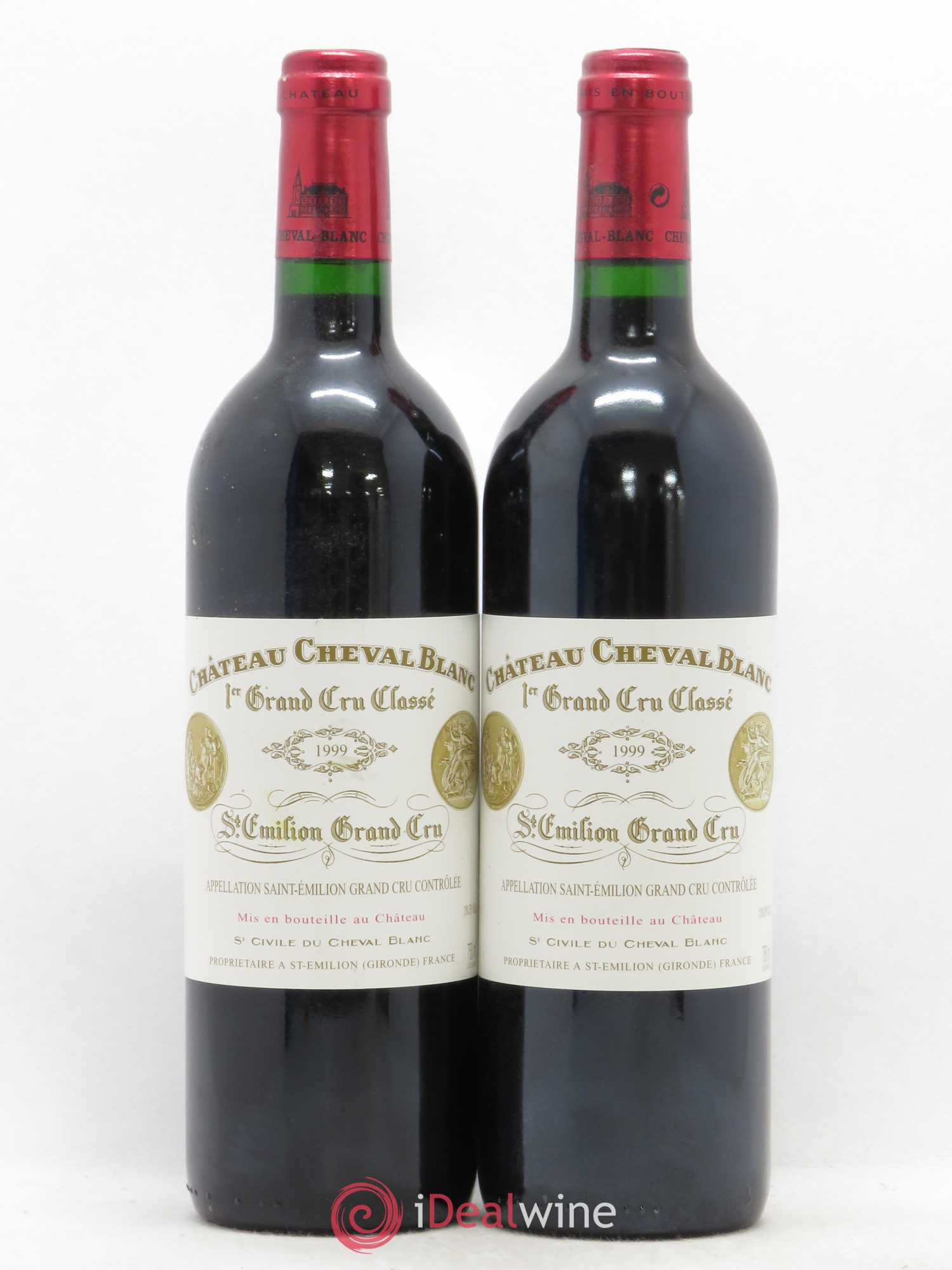 Château Cheval Blanc 1er Grand Cru Classé A 1999 - Lot de 2 bouteilles - 0