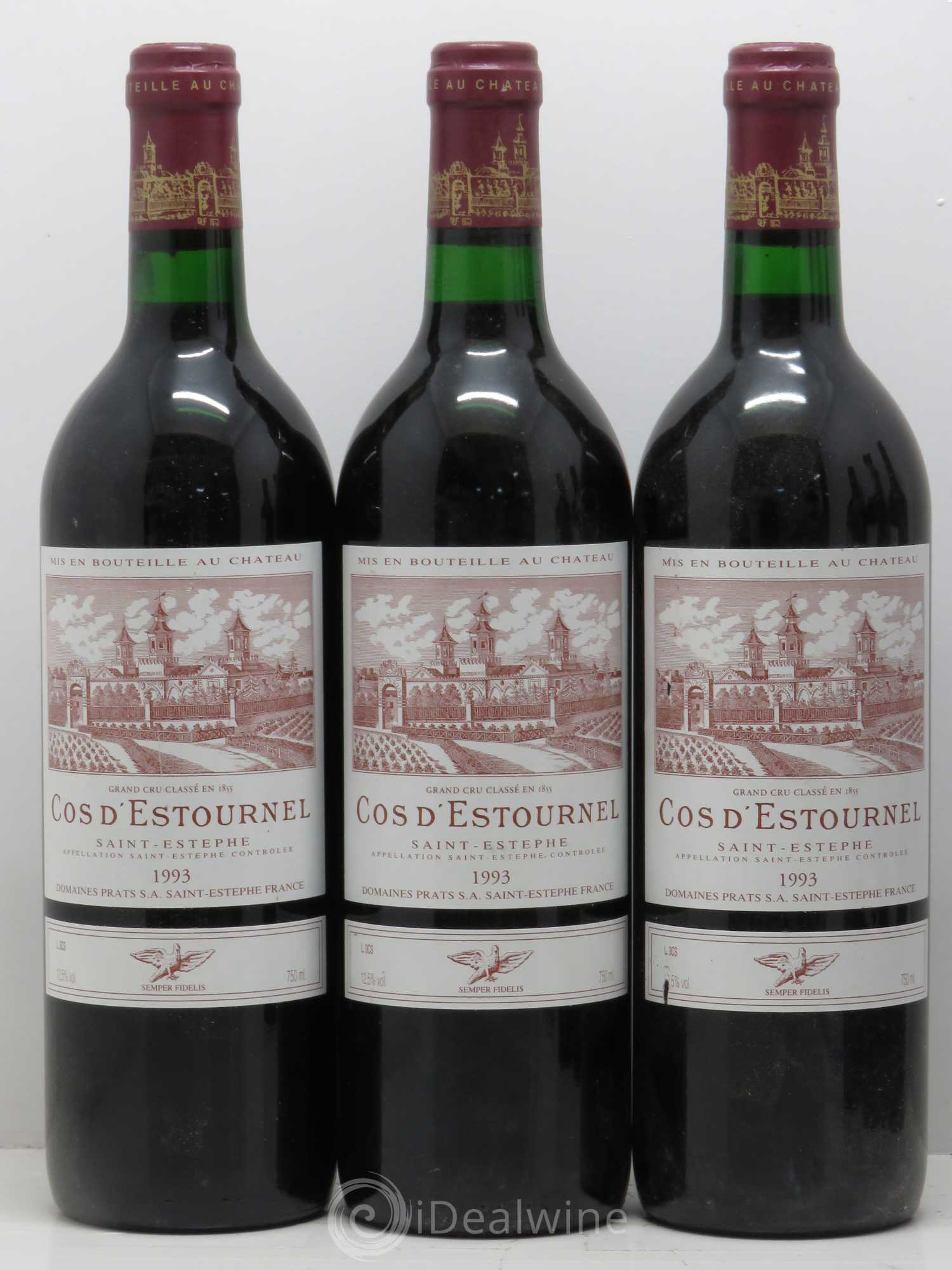 Cos d'Estournel 2ème Grand Cru Classé 1993 - Lot de 6 bouteilles - 1