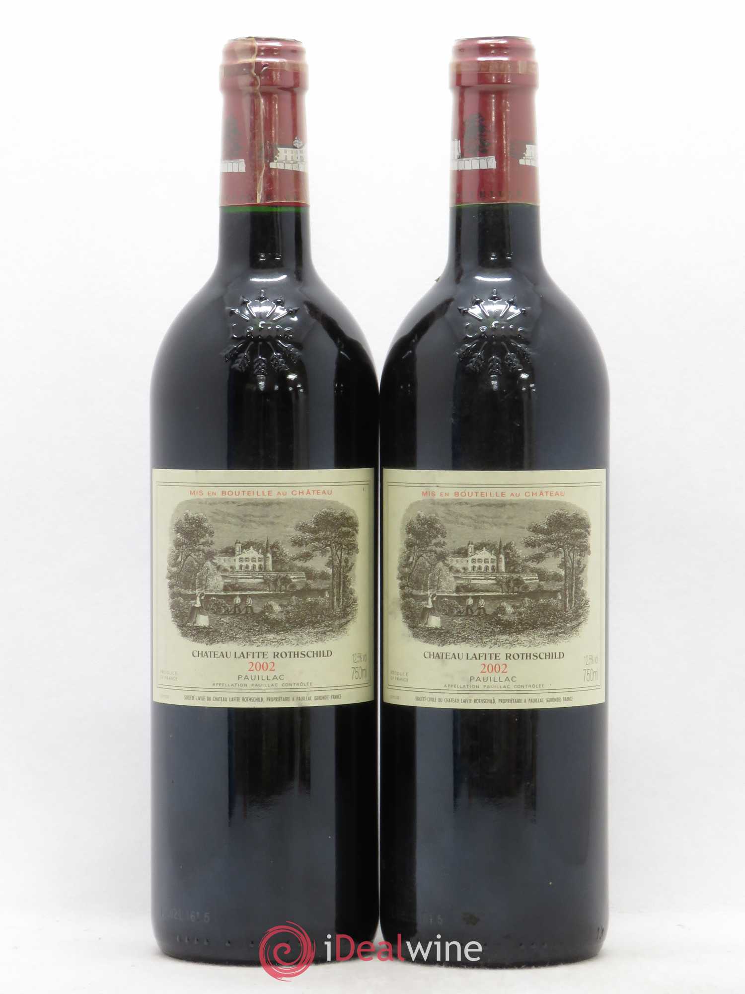 Château Lafite Rothschild 1er Grand Cru Classé 2002 - Lot de 2 bouteilles - 0
