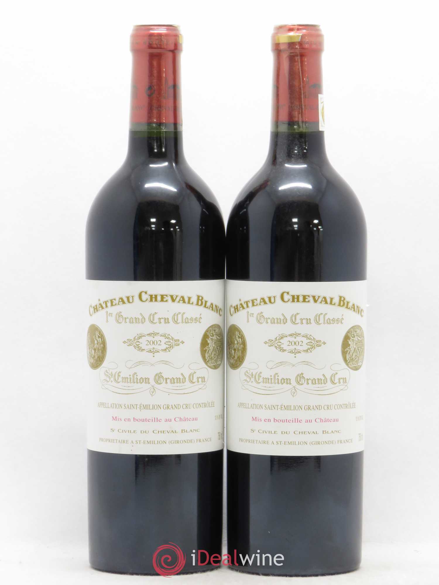 Château Cheval Blanc 1er Grand Cru Classé A 2002 - Lot de 2 bouteilles - 0