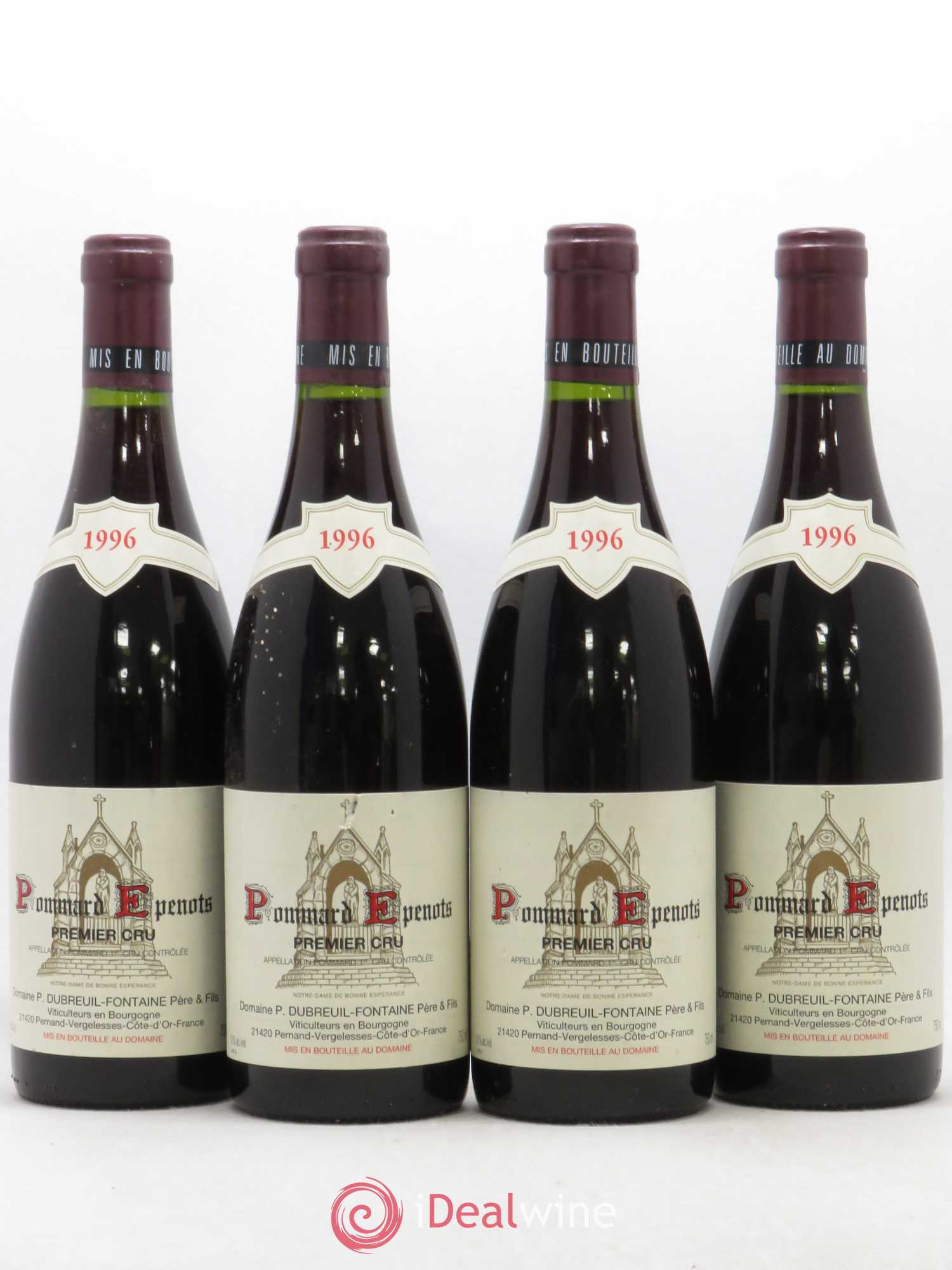 Pommard 1er Cru Les Epenots Dubreuil Fontaine 1996 - Posten von 4 Flaschen - 0