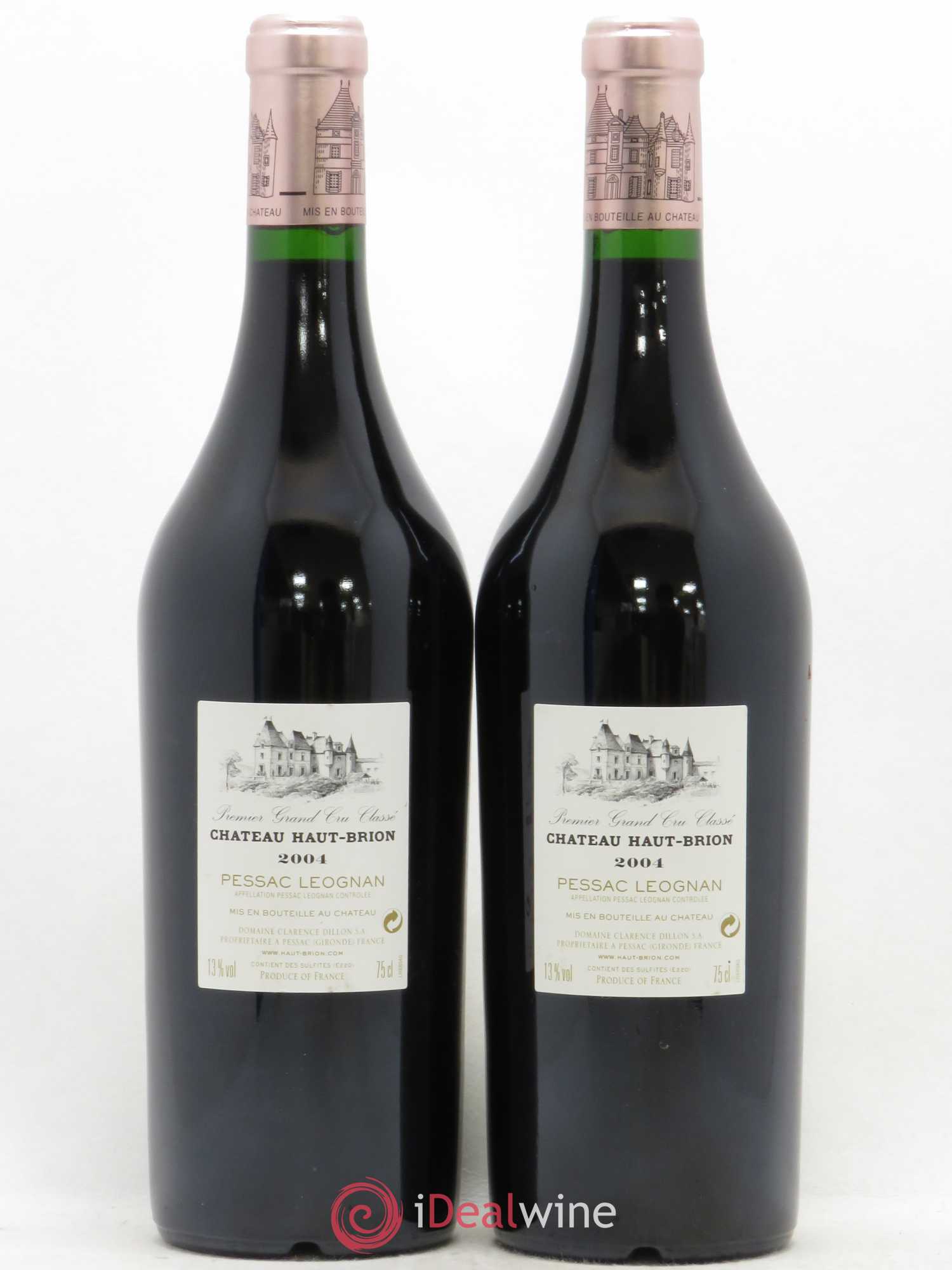 Château Haut Brion 1er Grand Cru Classé 2004 - Lot de 2 bouteilles - 1