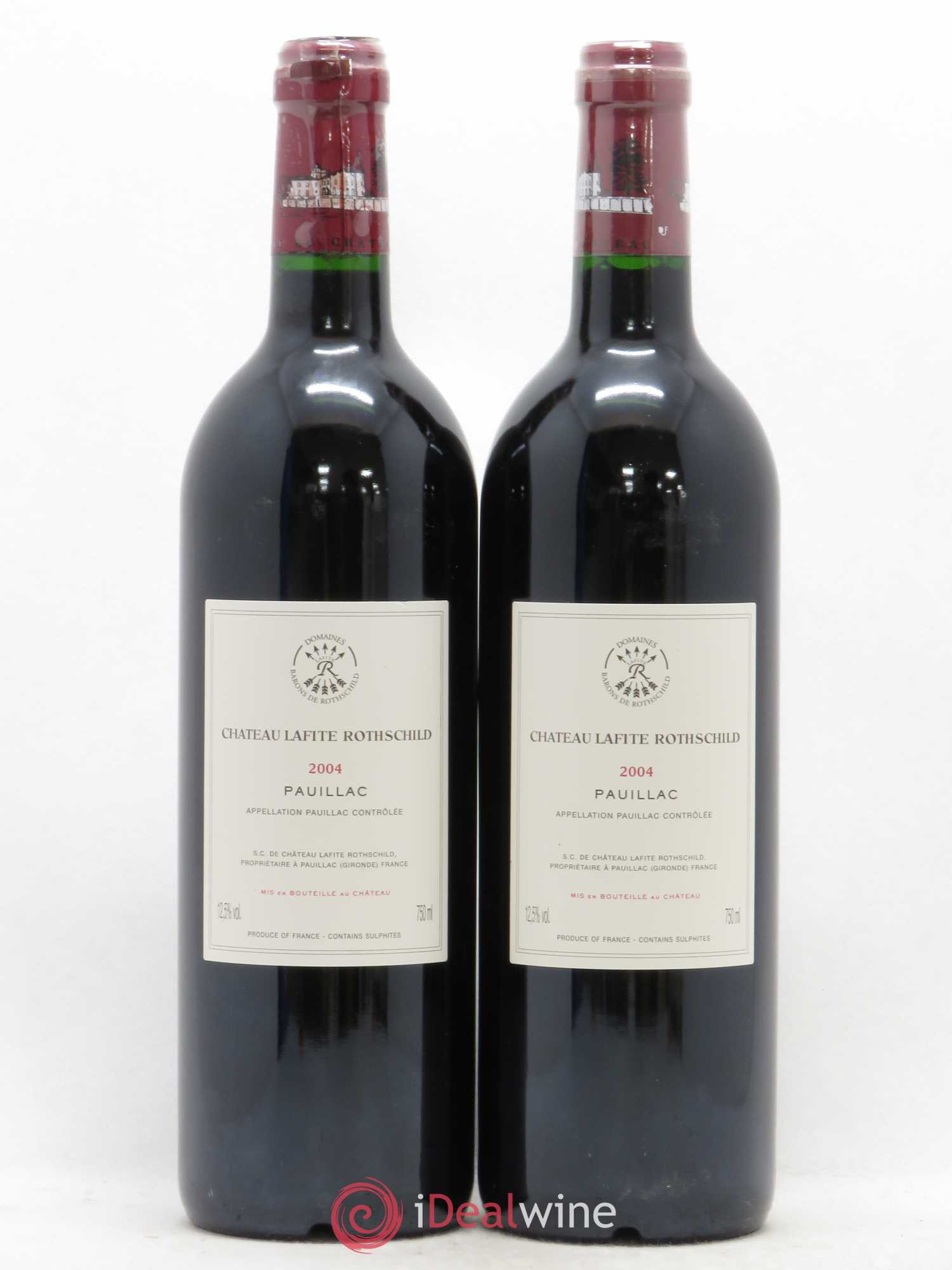 Château Lafite Rothschild 1er Grand Cru Classé 2004 - Lot de 2 bouteilles - 1