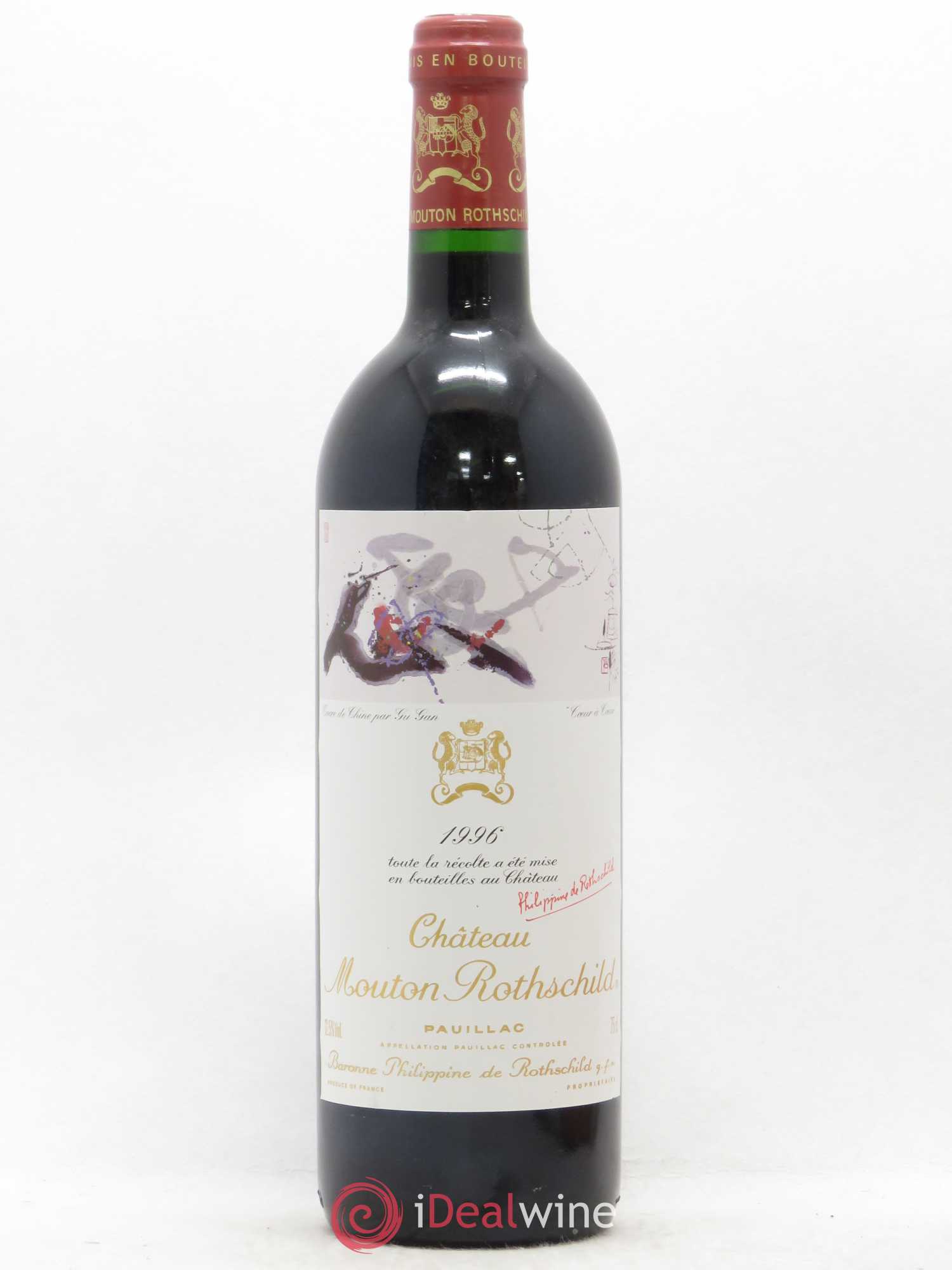 Château Mouton Rothschild 1er Grand Cru Classé 1996 - Lot de 1 bouteille - 0
