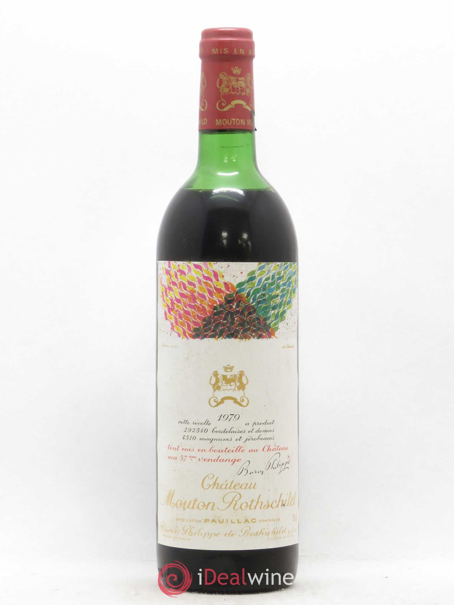 Château Mouton Rothschild 1er Grand Cru Classé 1979 - Lot de 1 bouteille - 0