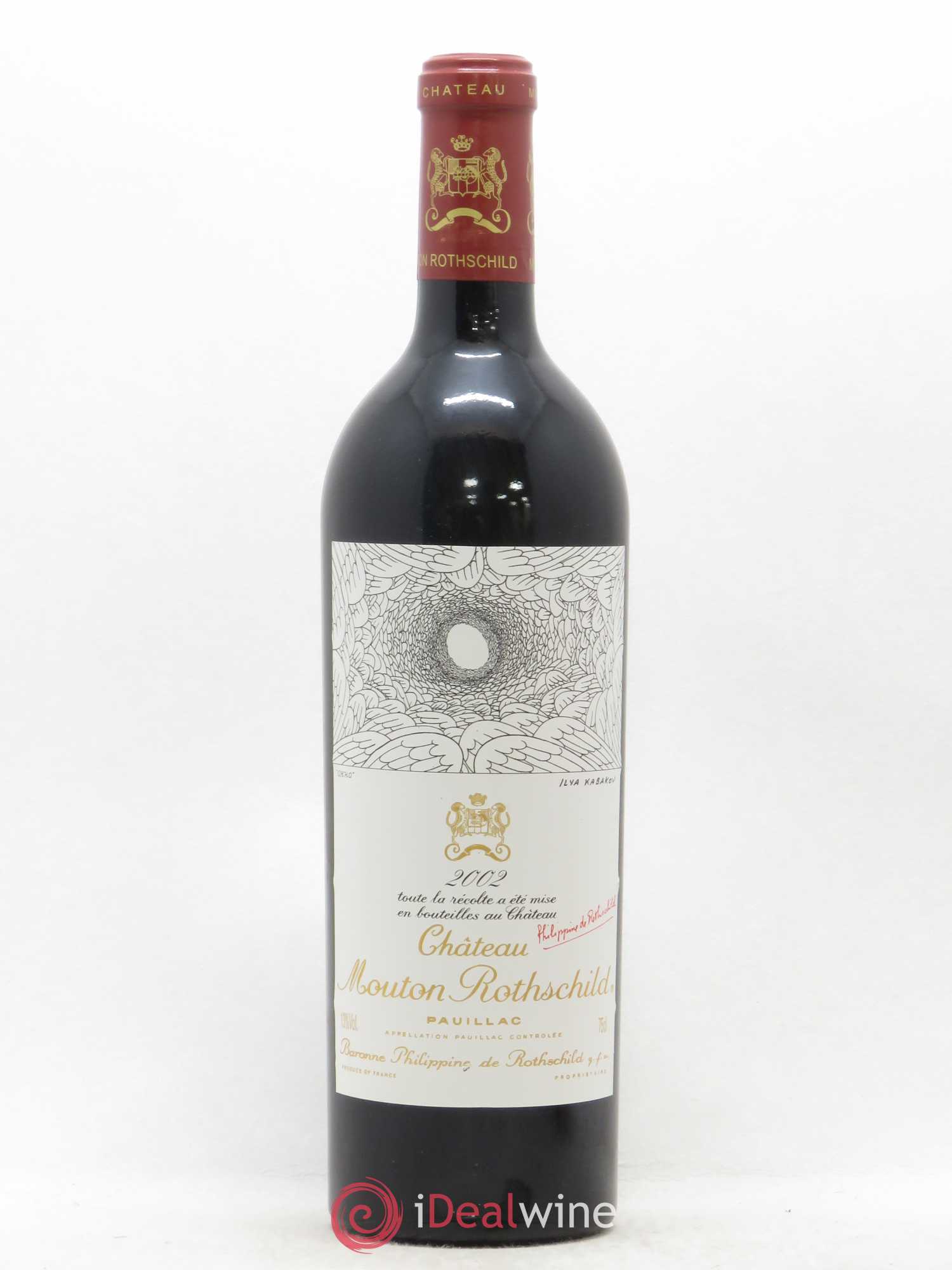 Château Mouton Rothschild 1er Grand Cru Classé 2002 - Lot de 1 bouteille - 0