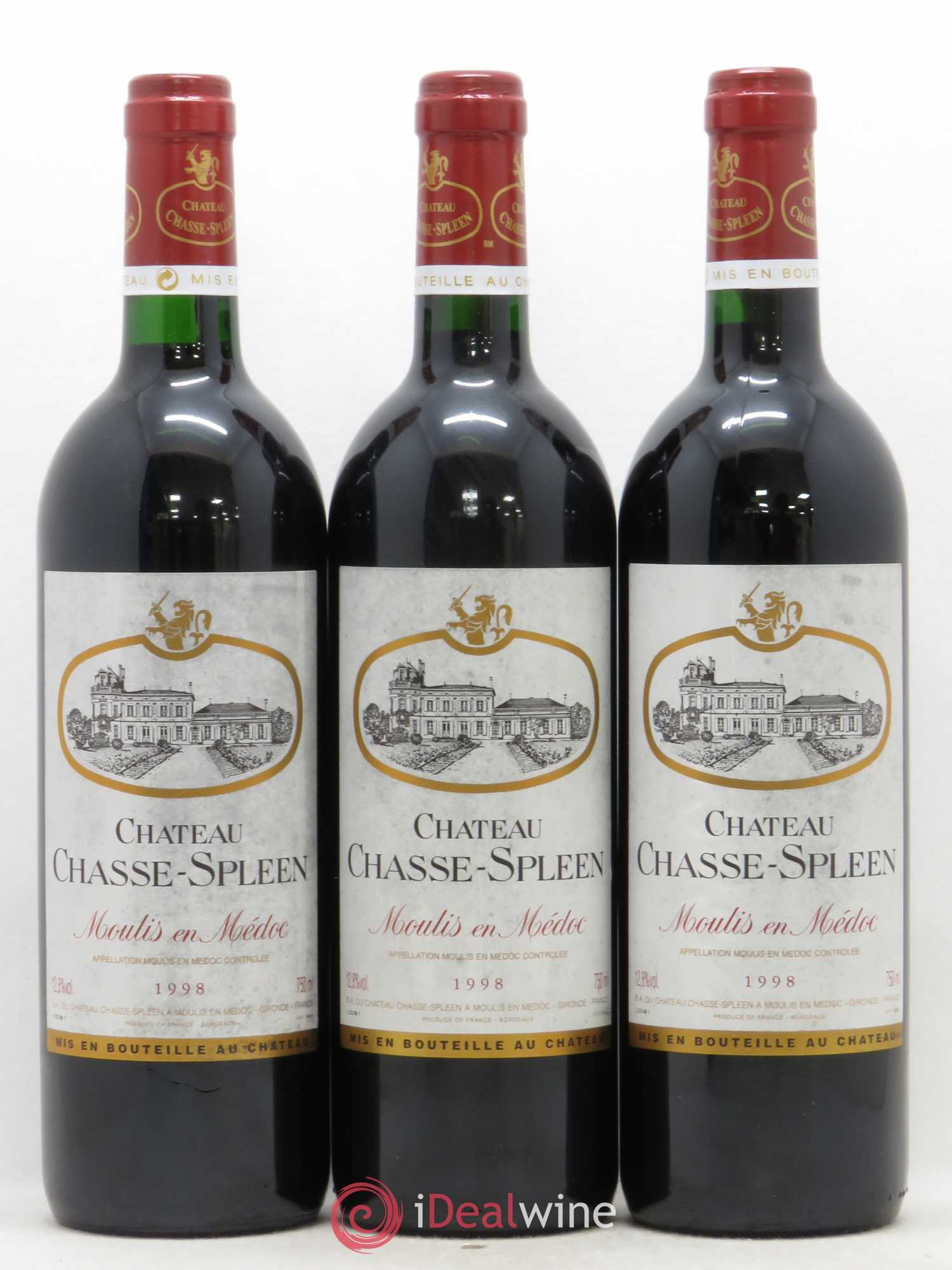 Château Chasse Spleen 1998 - Lot de 12 bouteilles - 2