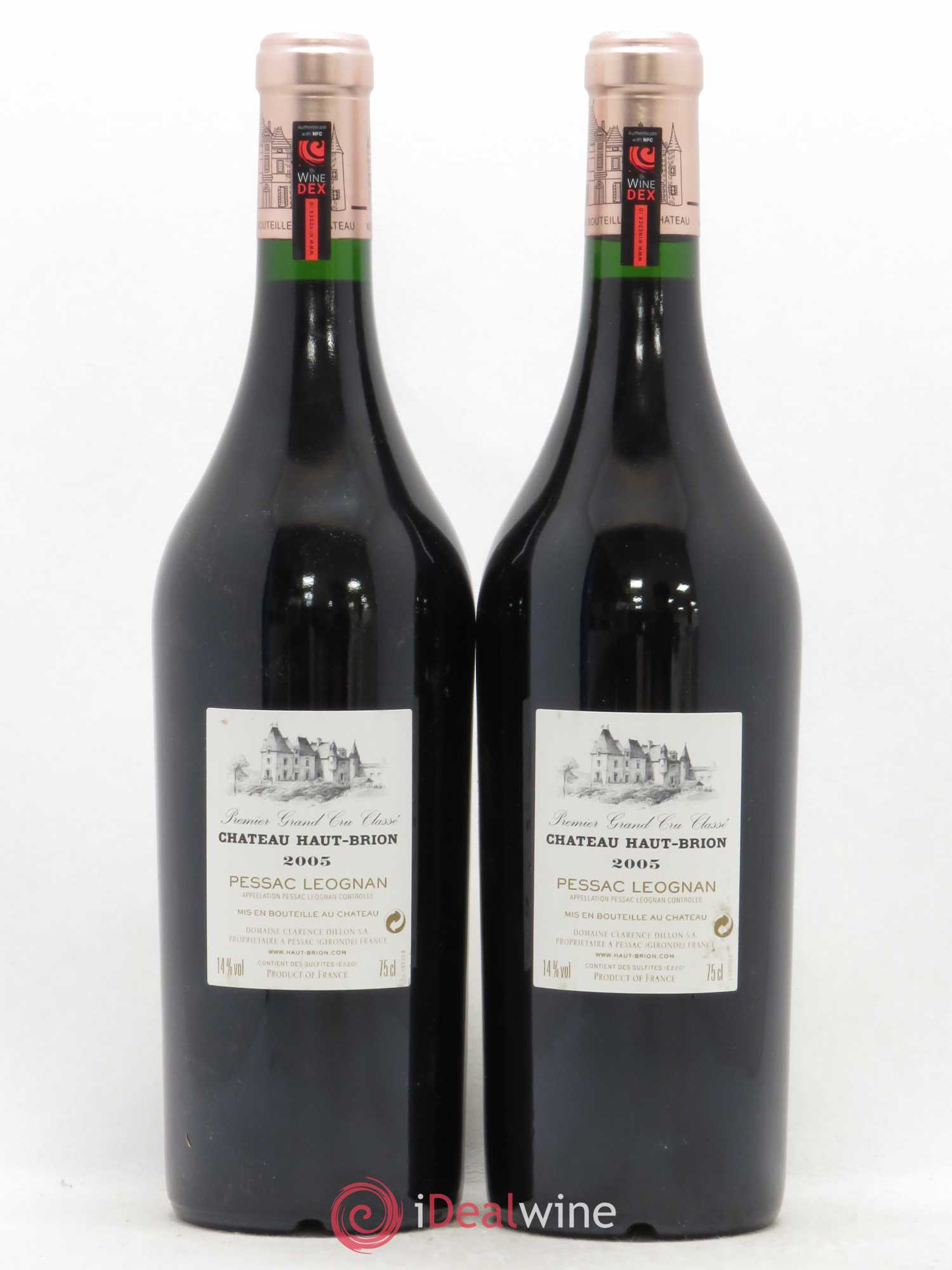 Château Haut Brion 1er Grand Cru Classé 2005 - Lot de 2 bouteilles - 1